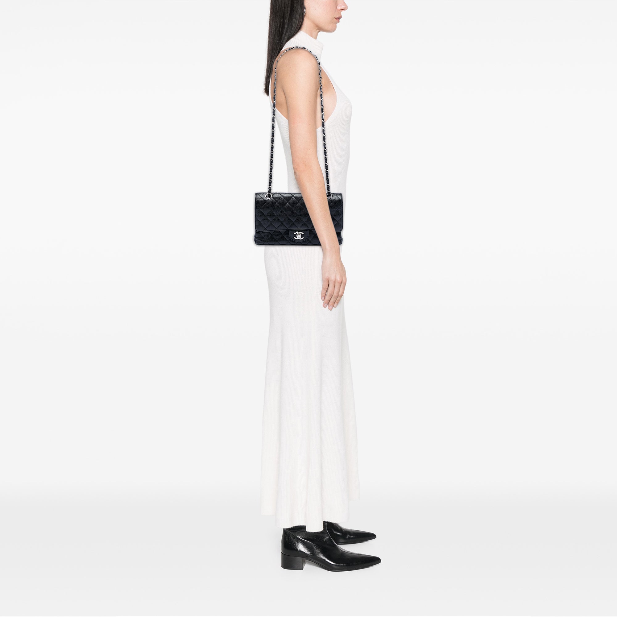 Chanel Medium Classic Caviar Double Flap - image 7