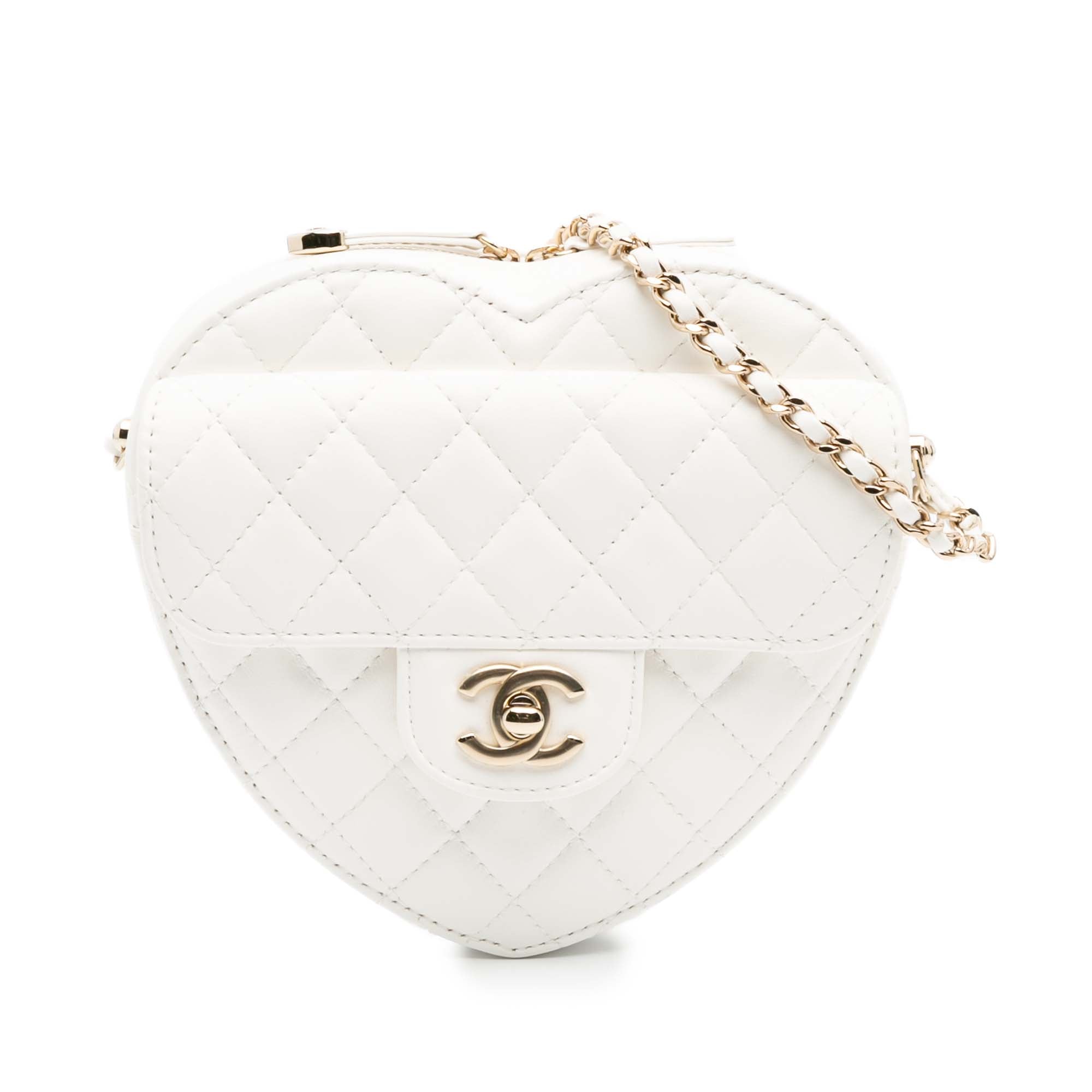 Chanel Lambskin CC in Love Heart Crossbody - image 1