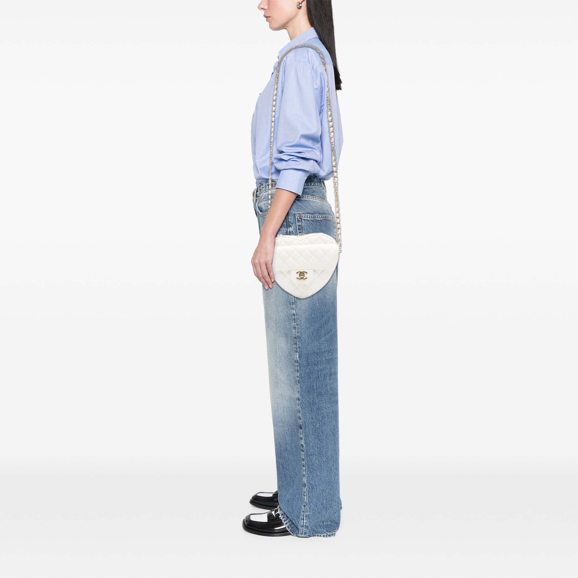 Chanel Lambskin CC in Love Heart Crossbody - image 11