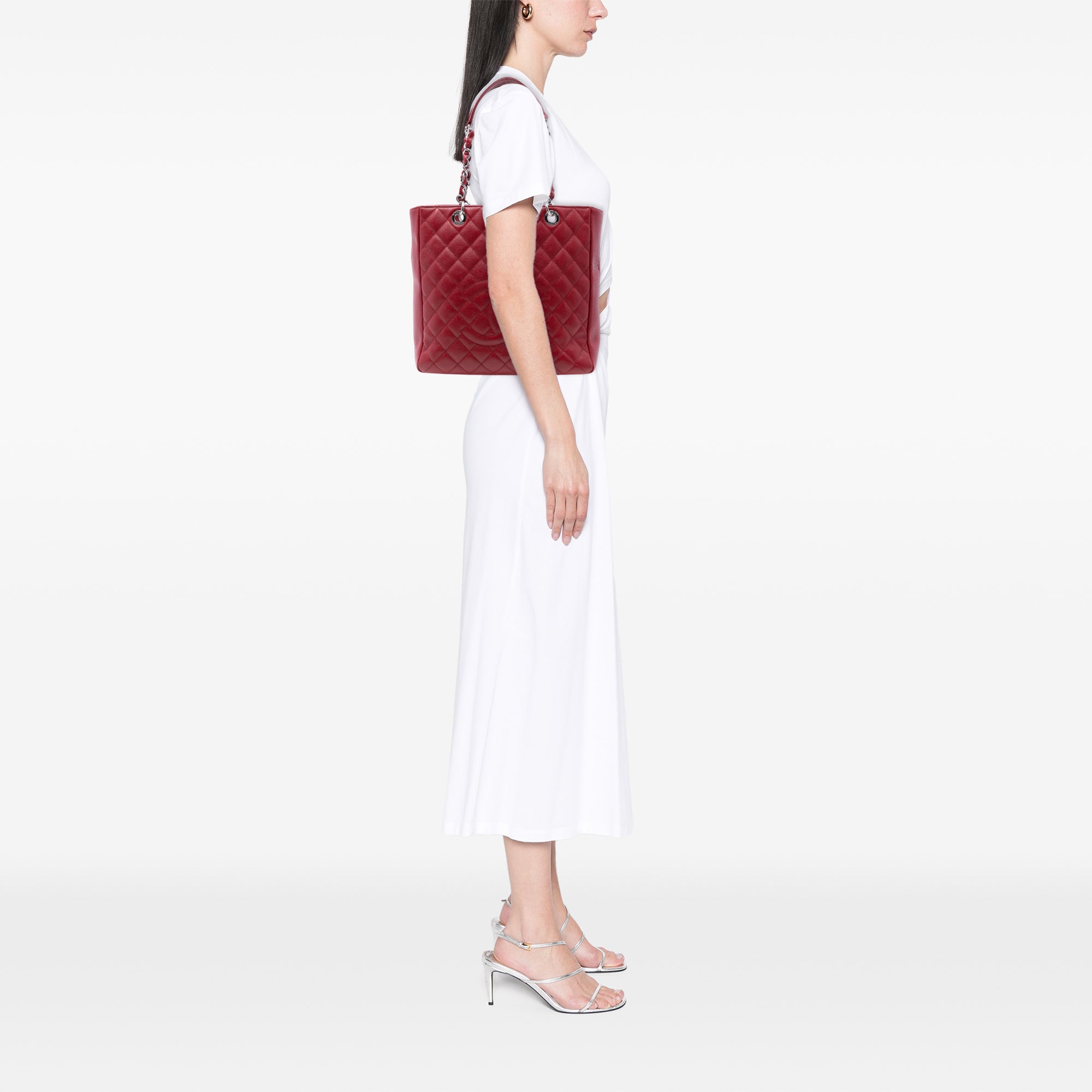 Chanel Caviar Vertical Grand Shopping Tote - image 7
