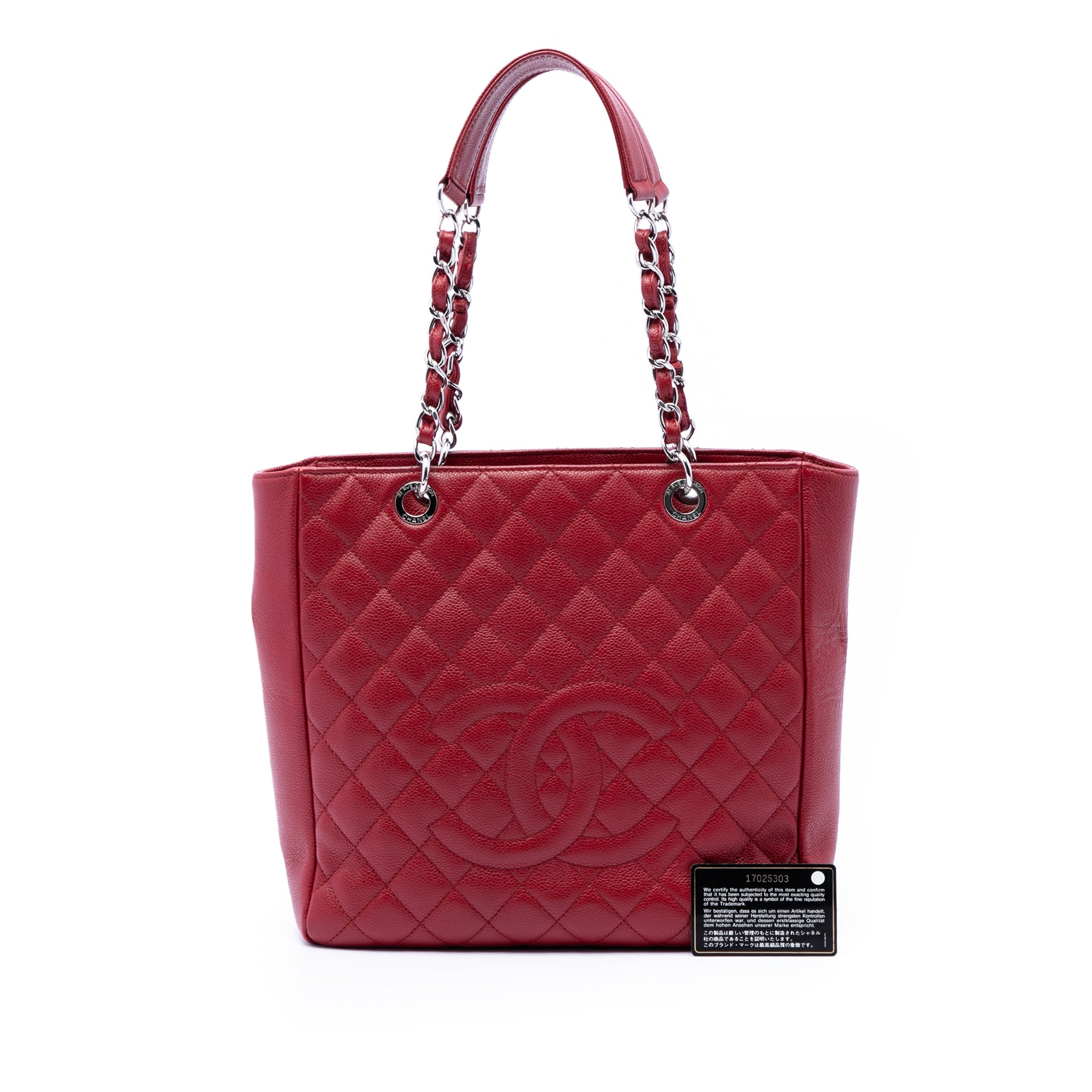 Chanel Caviar Vertical Grand Shopping Tote - image 8