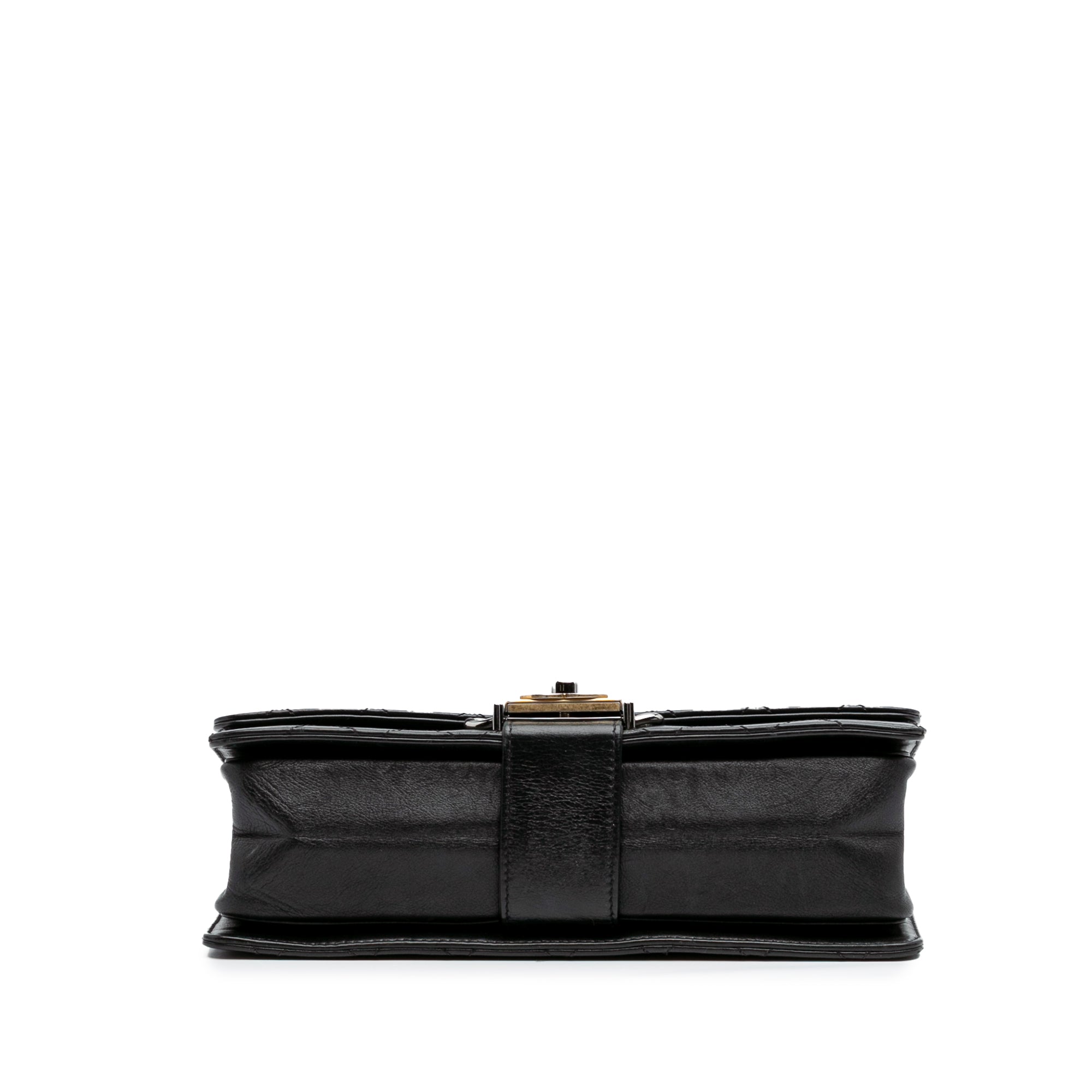 Chanel Quilted Calfskin Double Chain Top Handle Flap - image 3