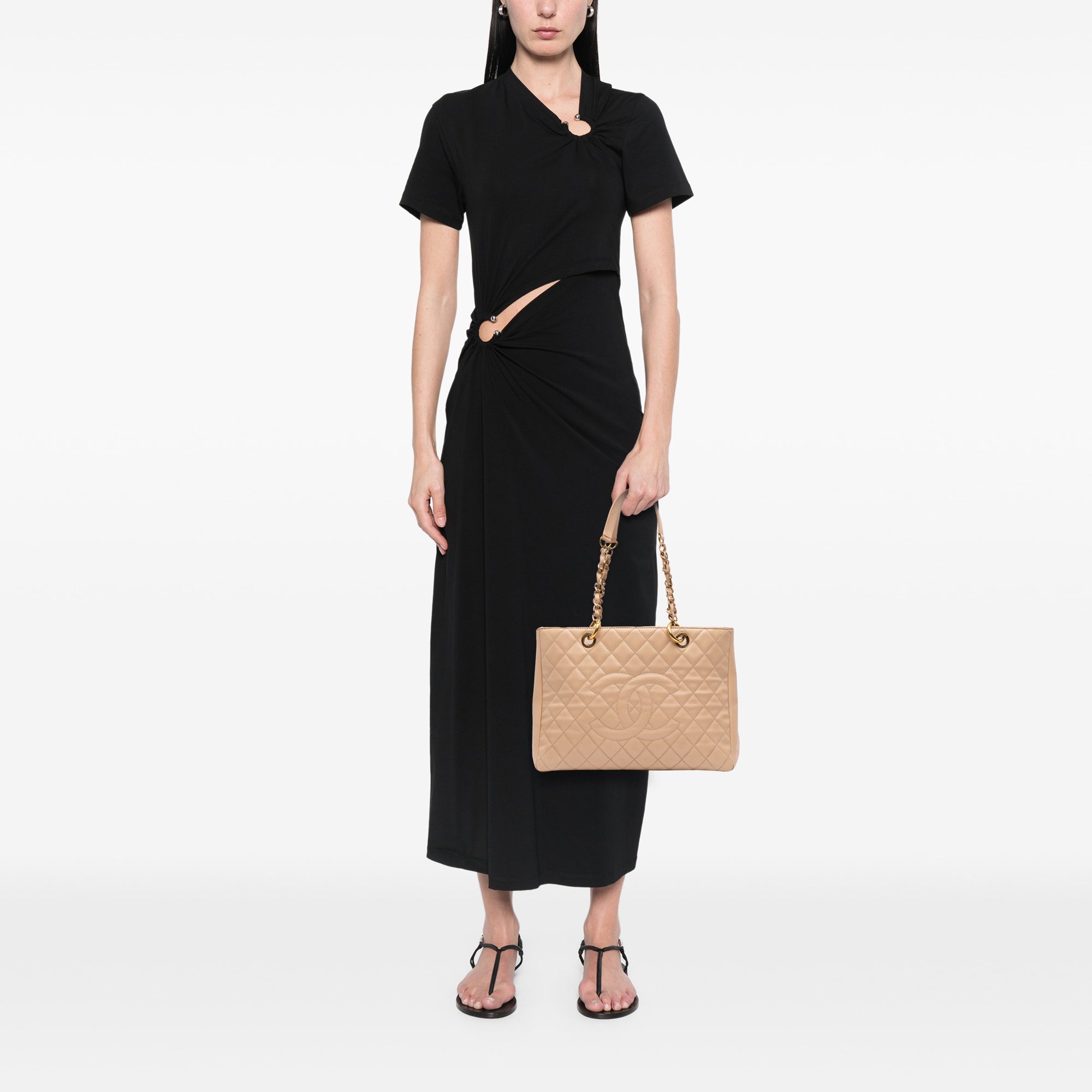 Chanel Caviar Grand Shopping Tote - image 8