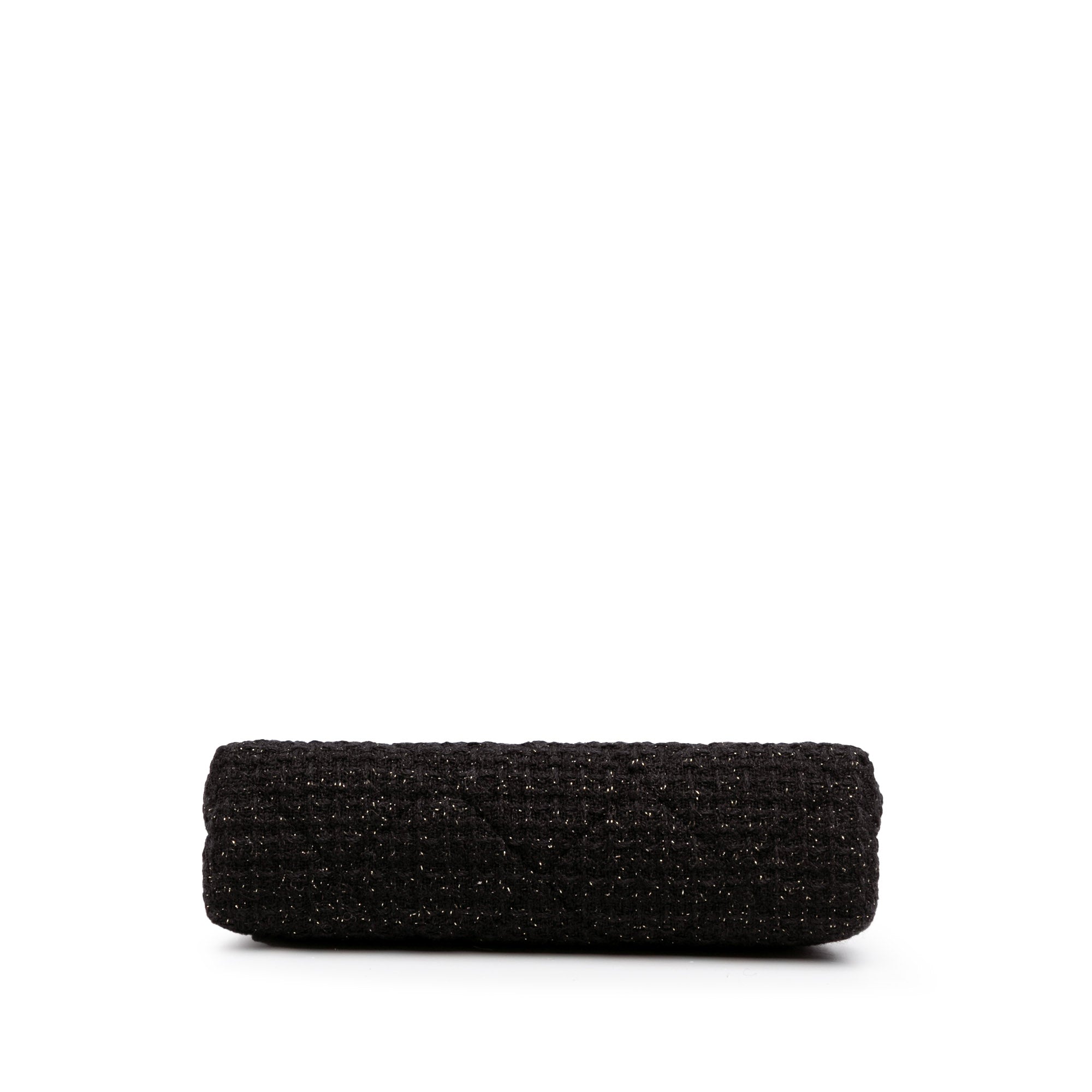 Chanel Quilted Tweed Kisslock Clutch - image 3