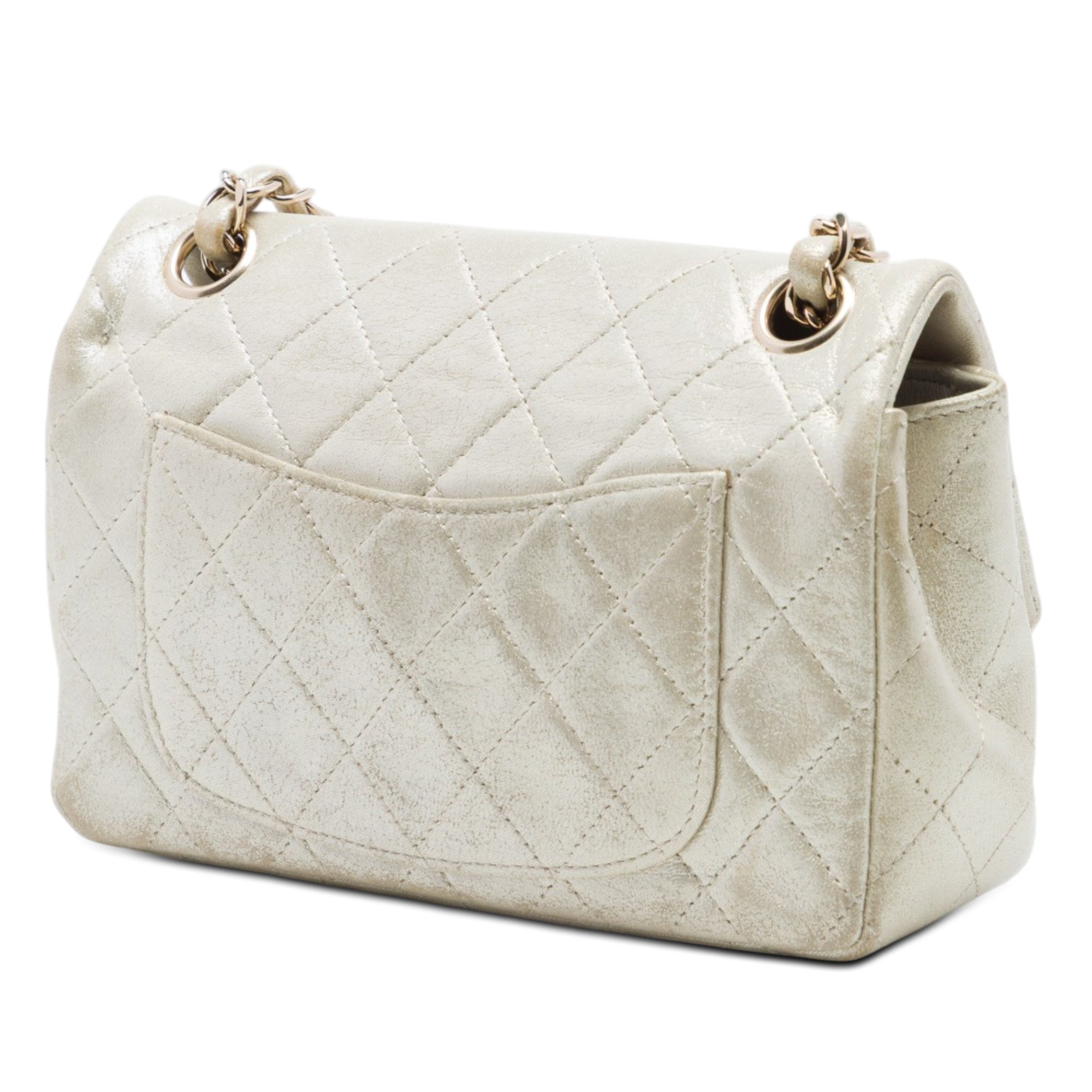 Chanel Mini Rectangular Classic Iridescent Lambskin Single Flap - image 2