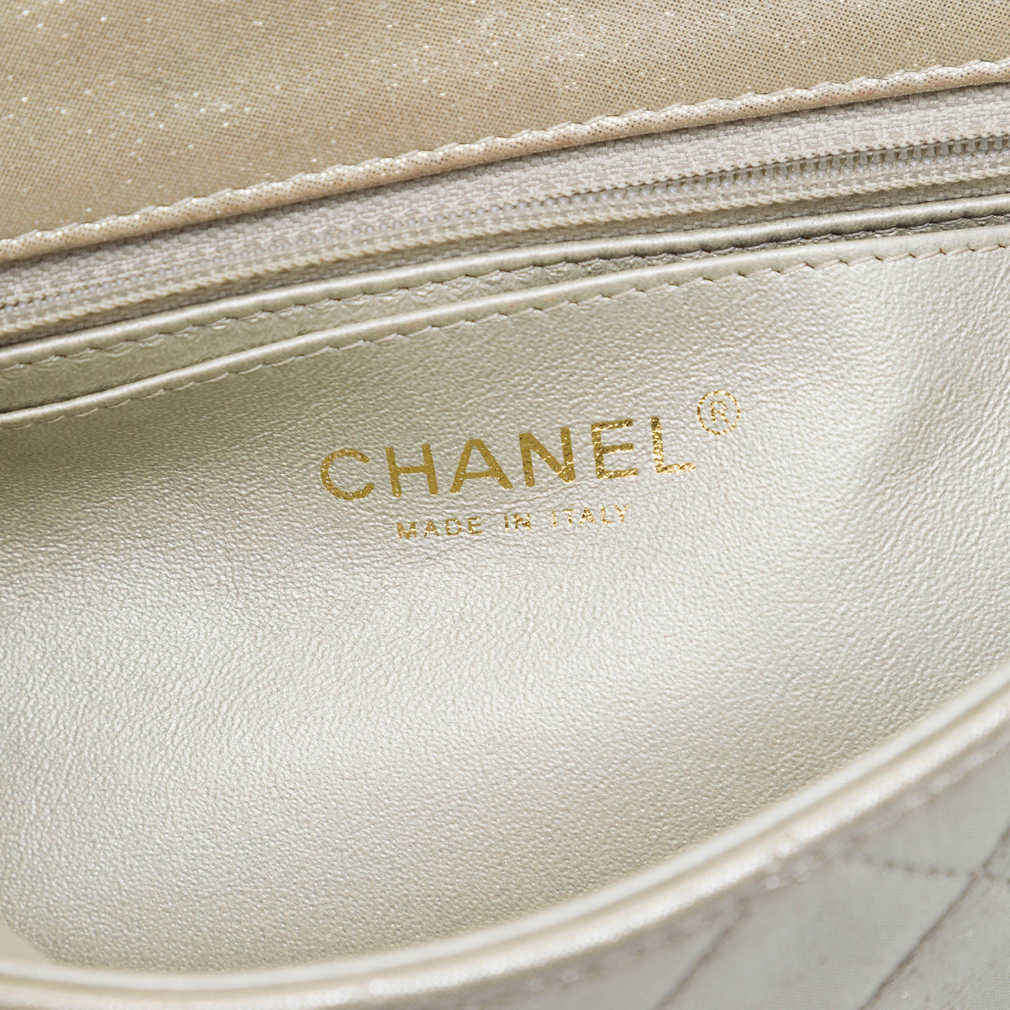 Chanel Mini Rectangular Classic Iridescent Lambskin Single Flap - image 5