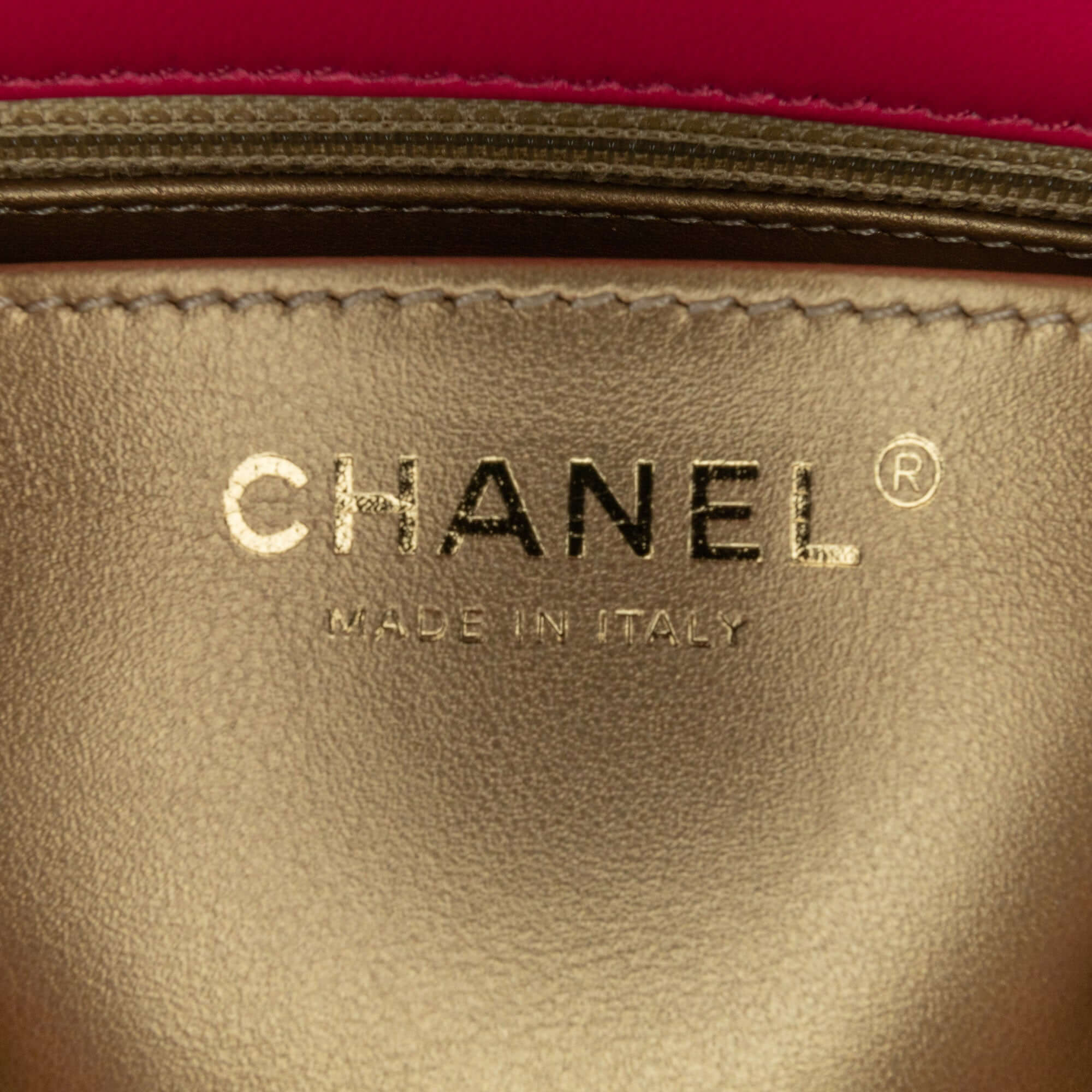 Chanel Mini Square Classic Lambskin Pearl Crush Single Flap