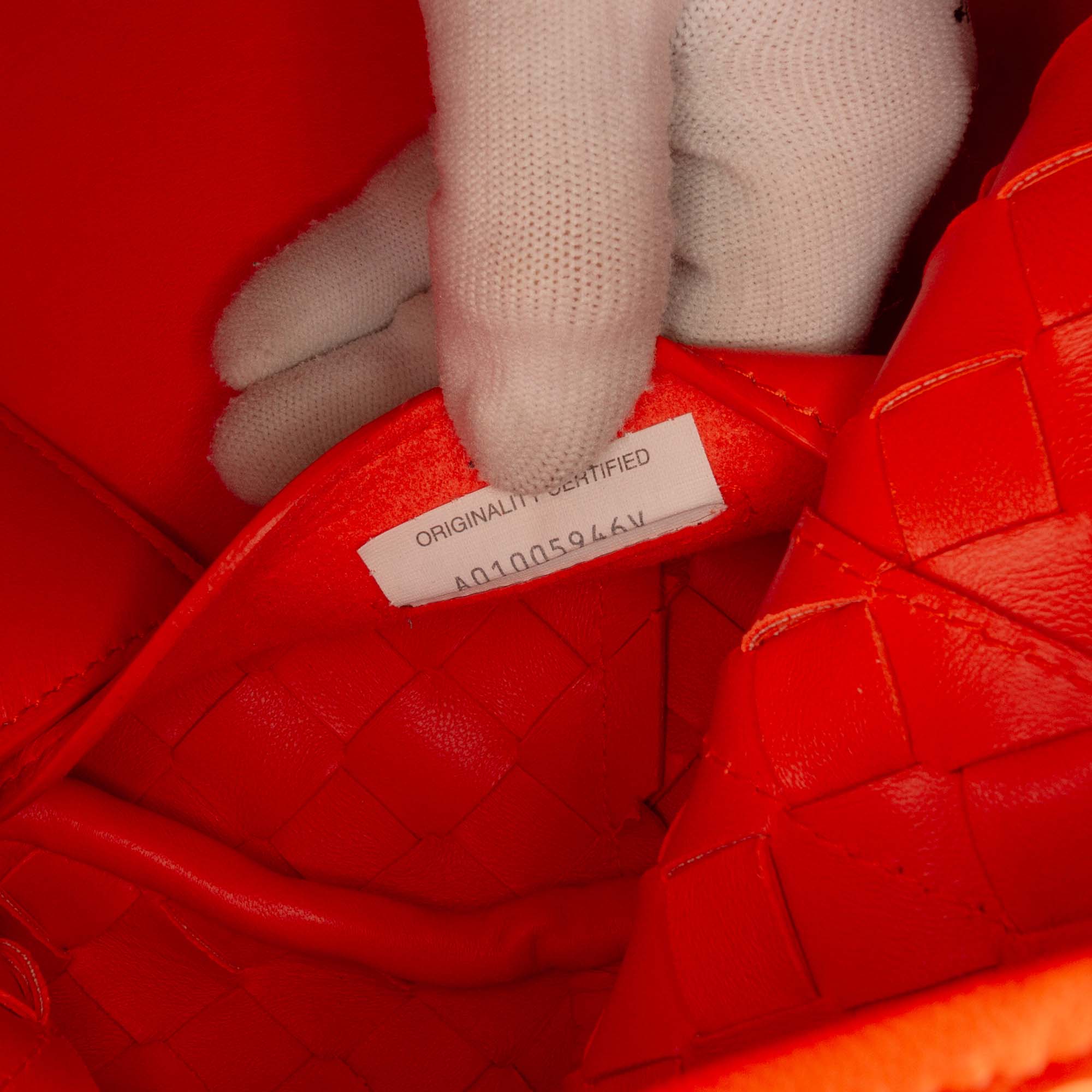 Bottega Veneta Large Lambskin Intrecciato Andiamo Satchel - image 6