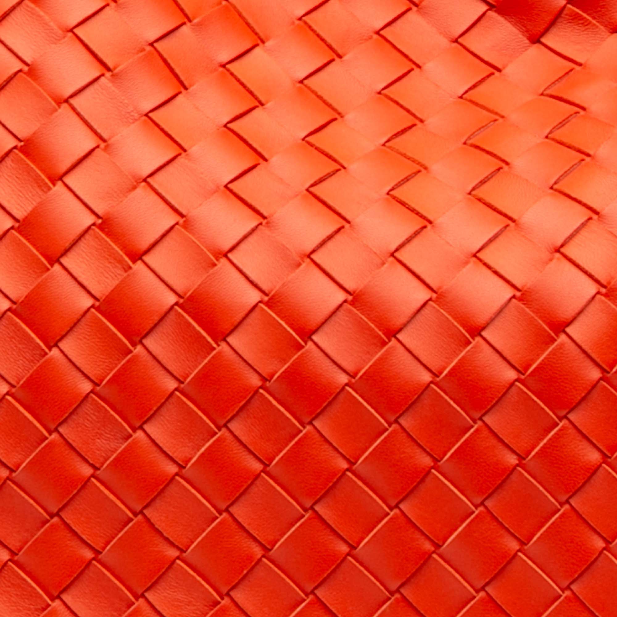 Bottega Veneta Large Lambskin Intrecciato Andiamo Satchel - image 8