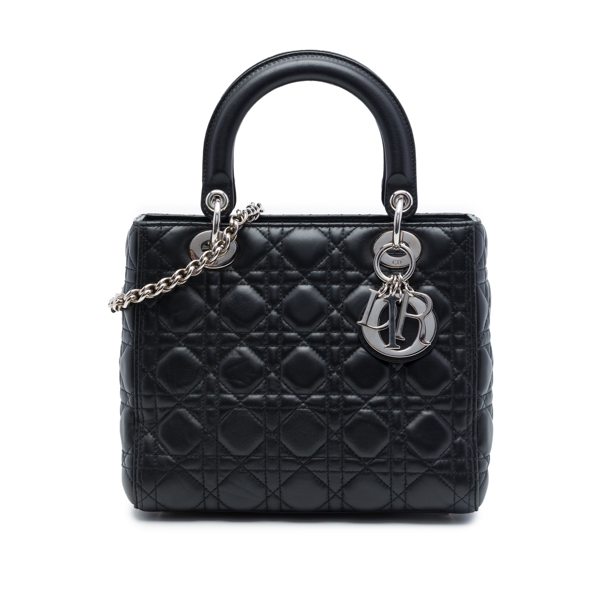 Dior Medium Lambskin Cannage Lady Dior - image 1
