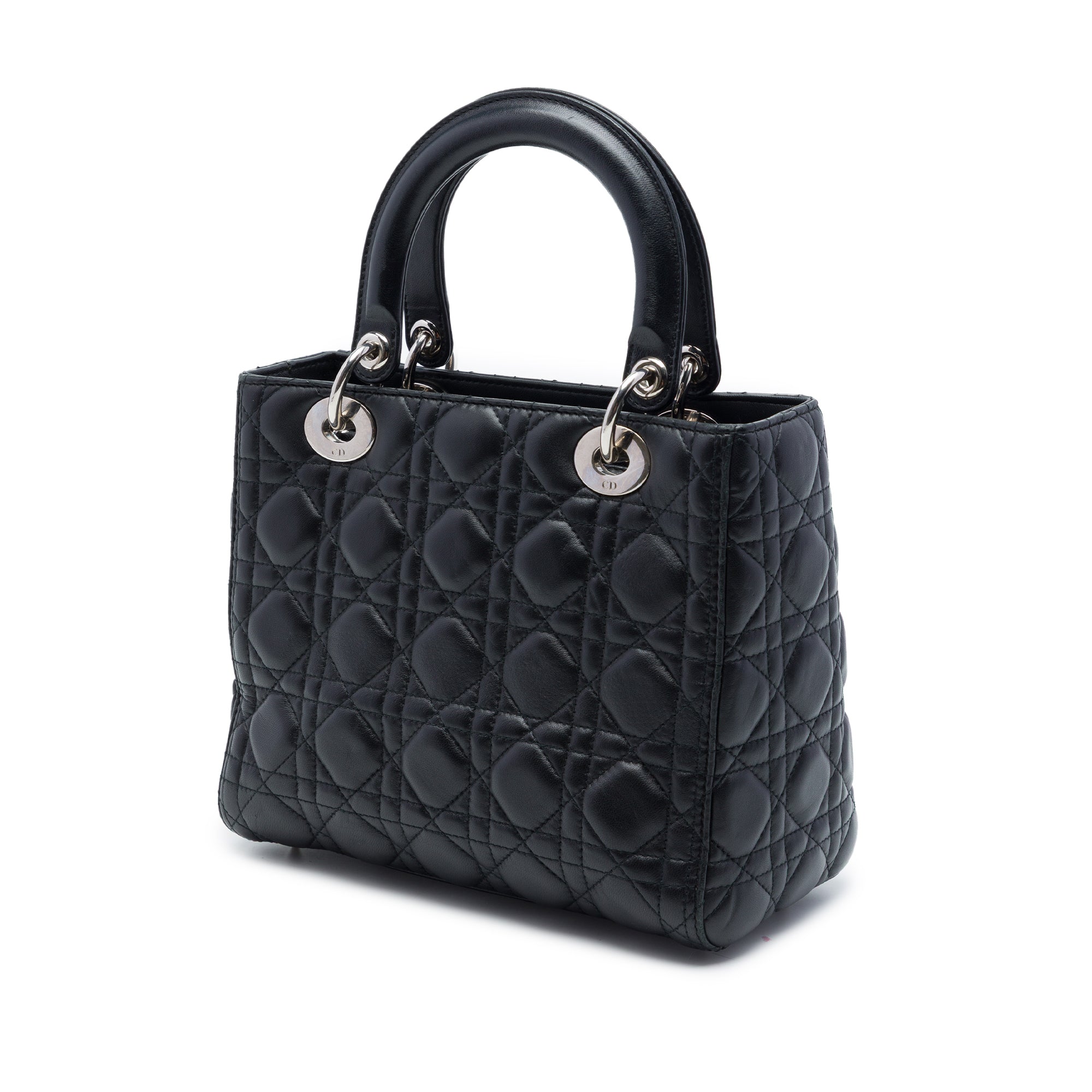 Dior Medium Lambskin Cannage Lady Dior - image 2