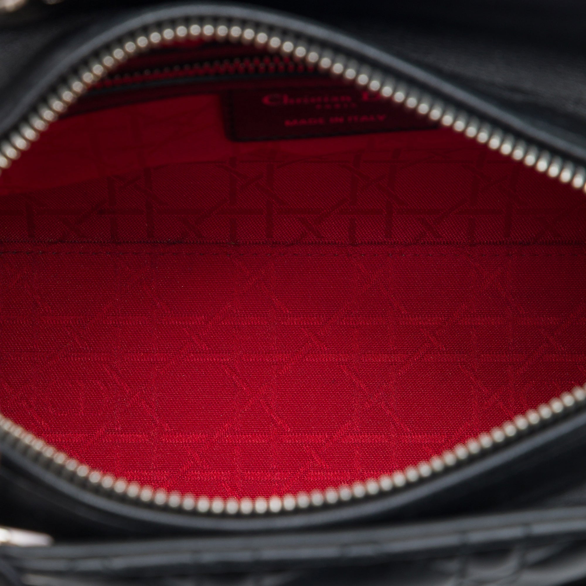 Dior Medium Lambskin Cannage Lady Dior - image 4