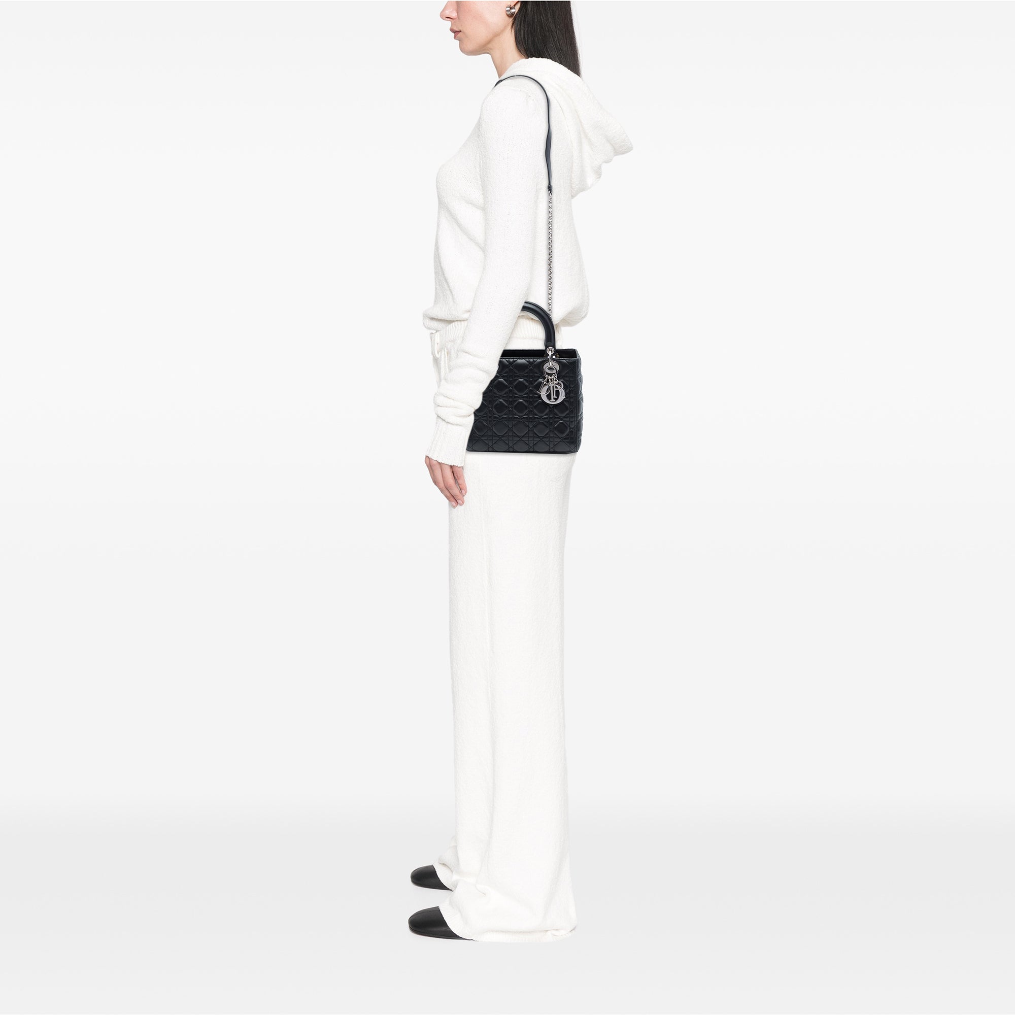 Dior Medium Lambskin Cannage Lady Dior - image 6
