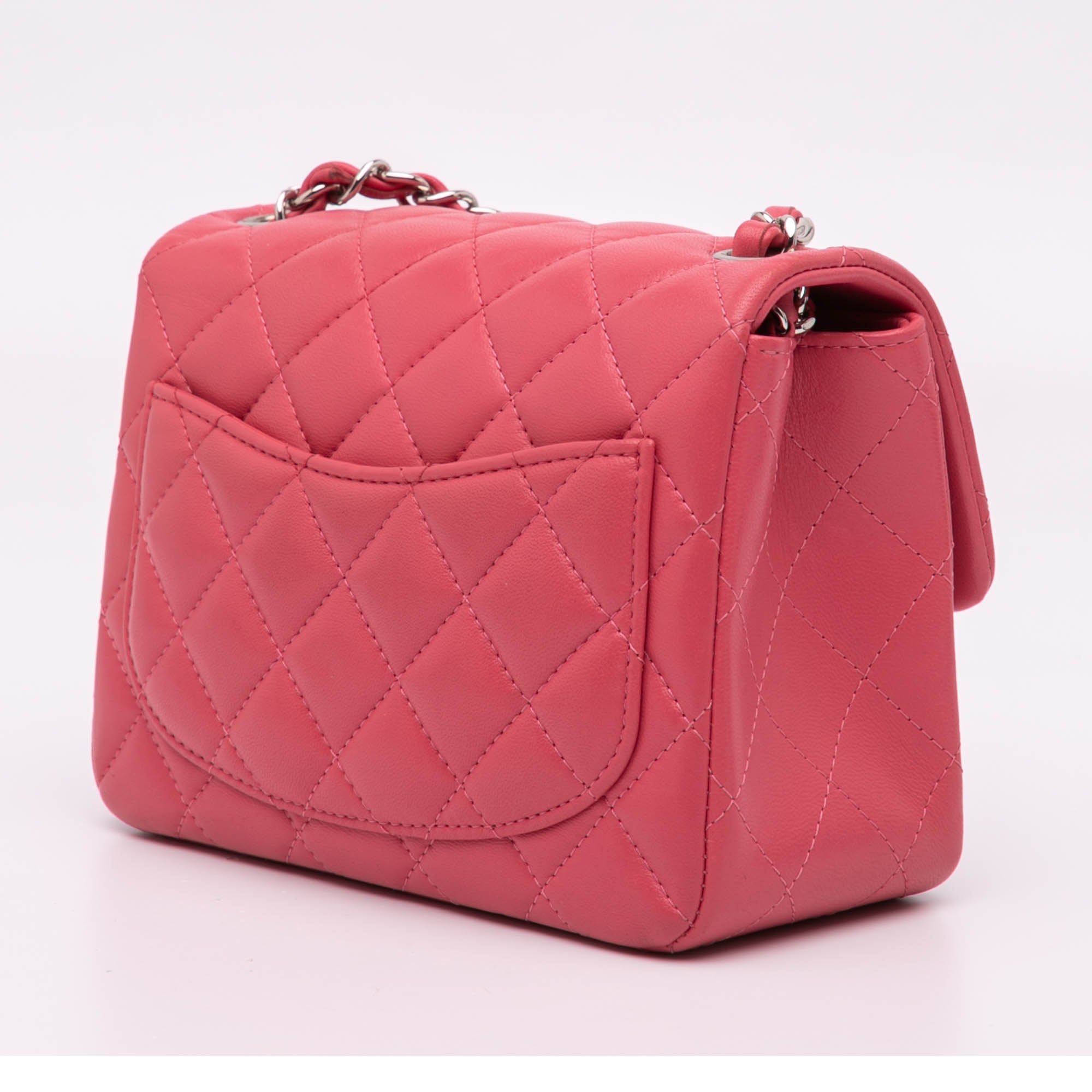 Chanel Mini Square Classic Lambskin Single Flap - image 2