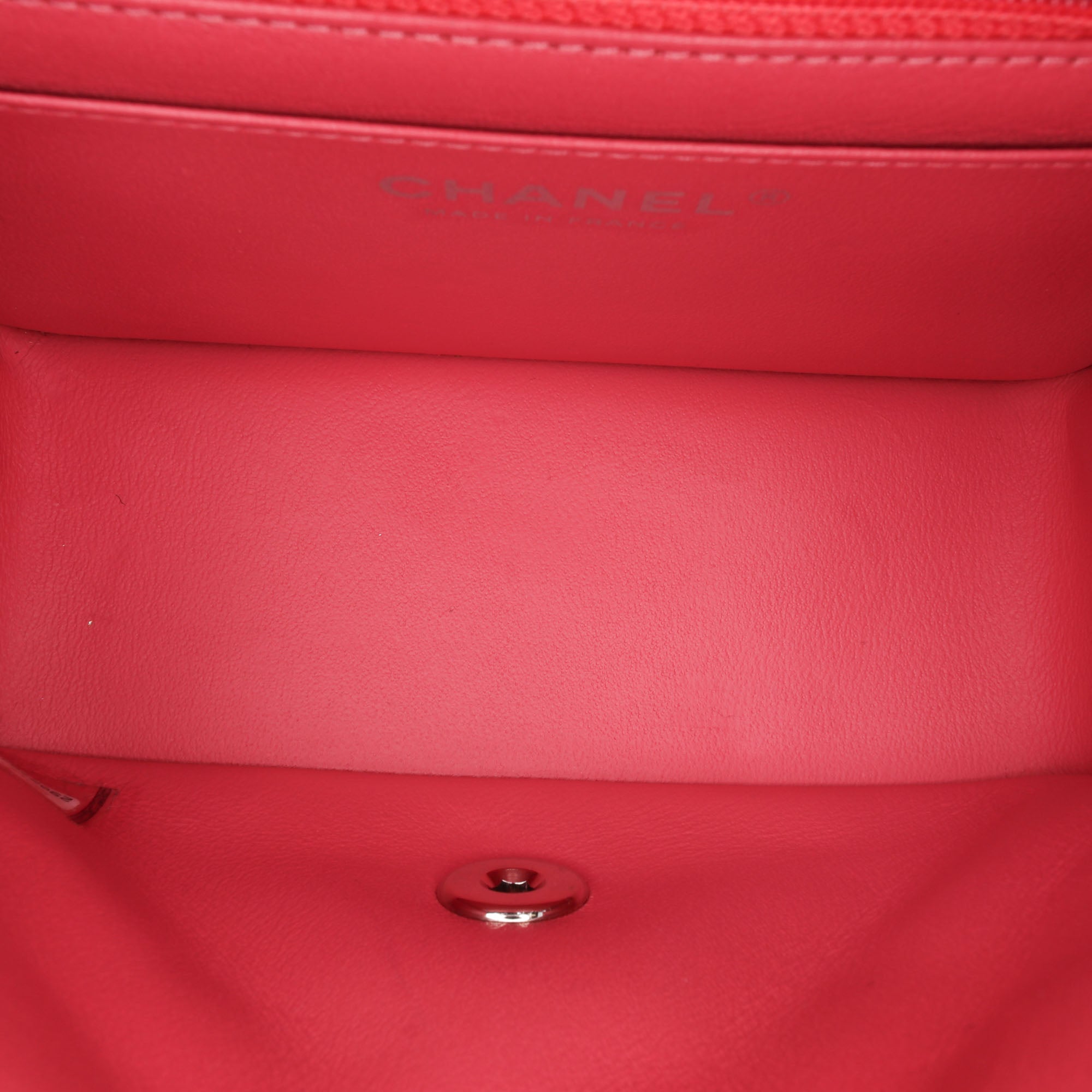Chanel Mini Square Classic Lambskin Single Flap - image 4