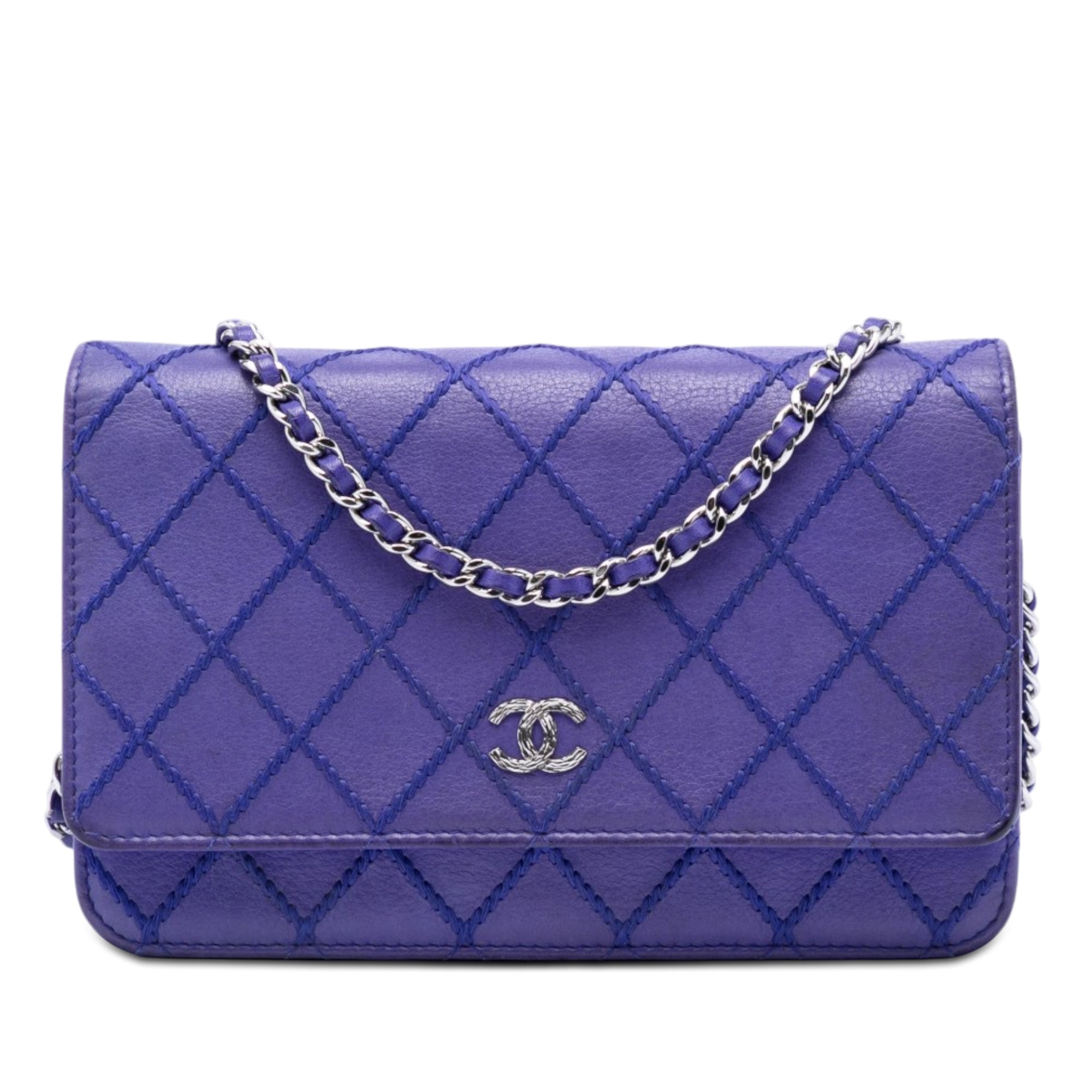 Chanel CC Quilted Calfskin Fancy Wallet On Chain - image 1