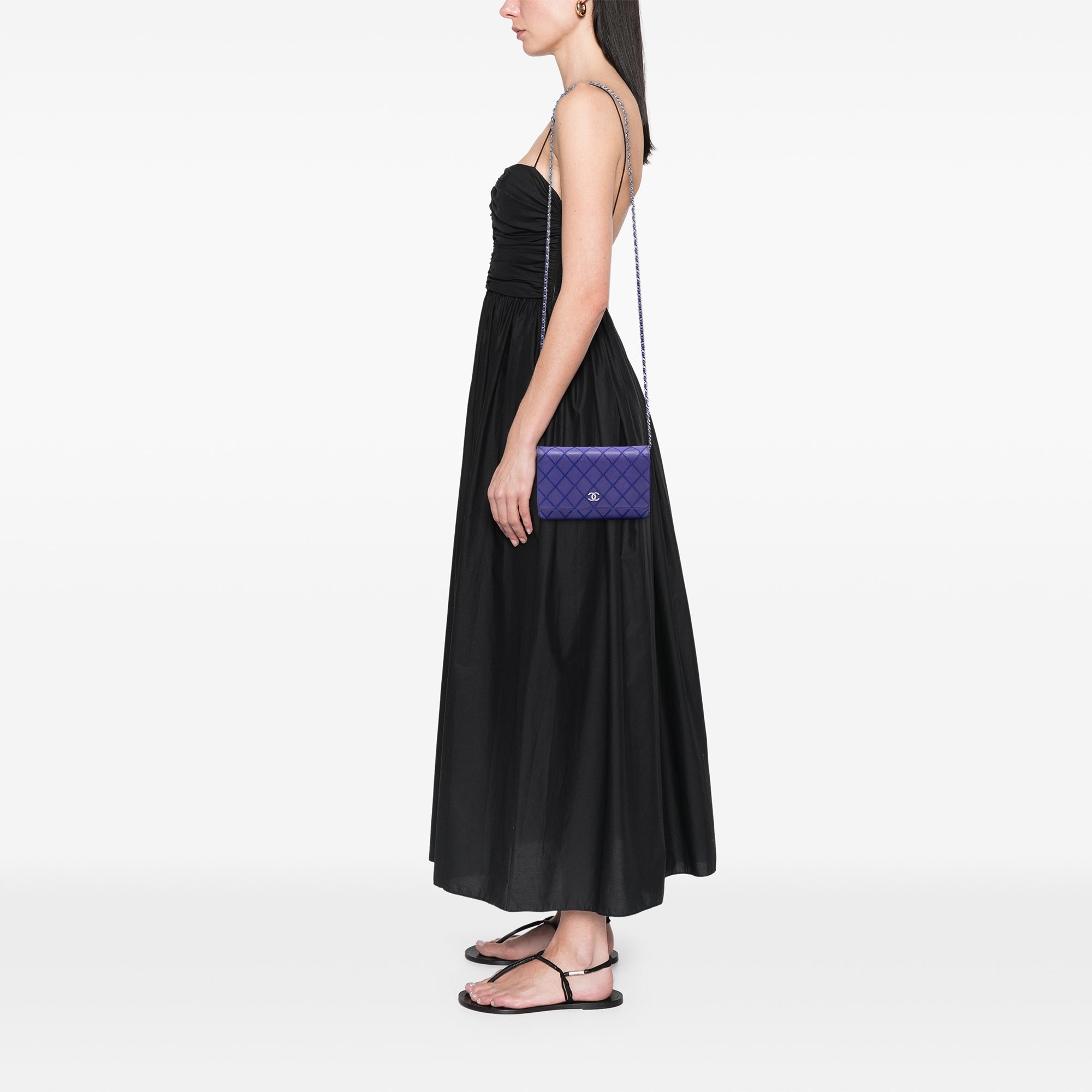 Chanel CC Quilted Calfskin Fancy Wallet On Chain - image 7