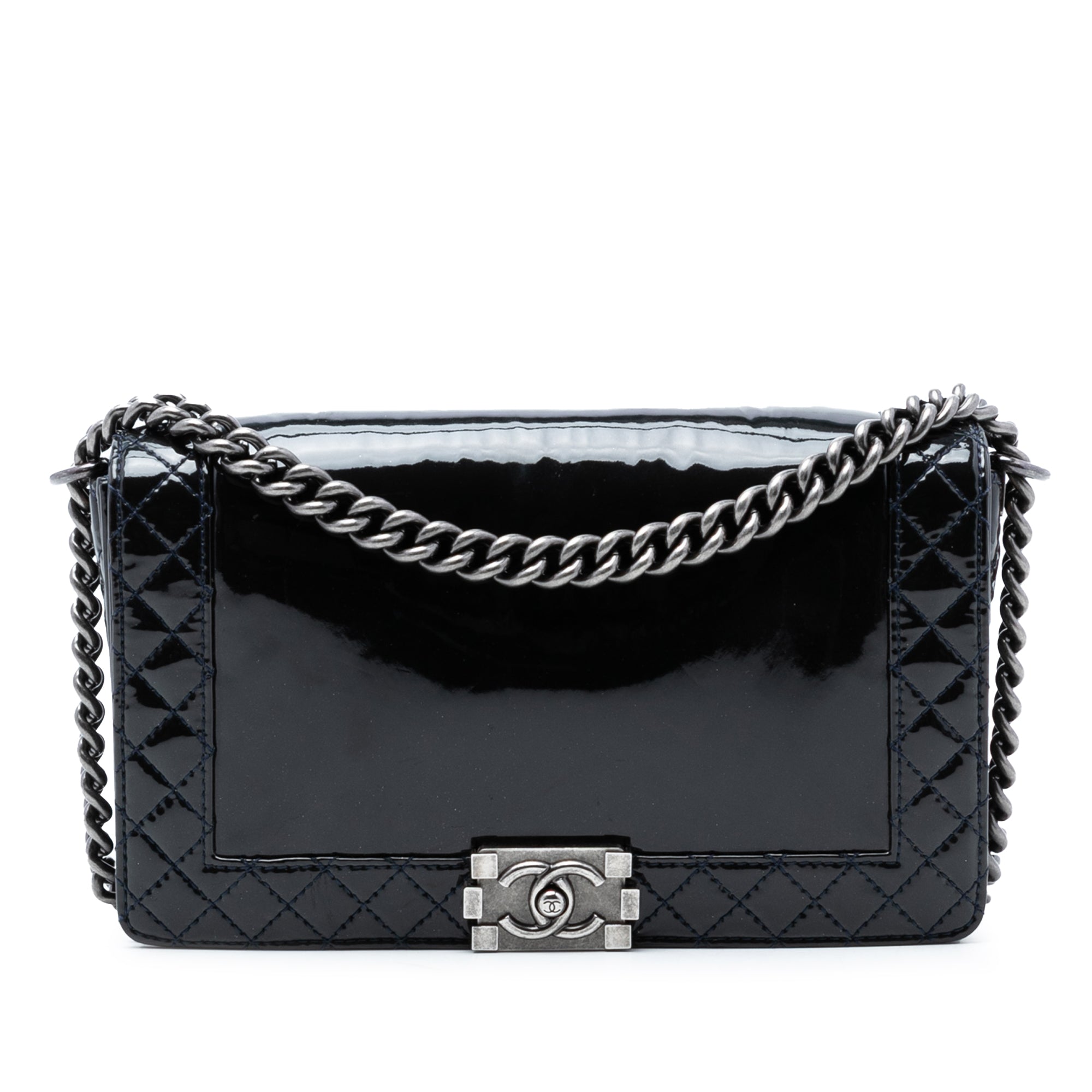 Chanel Medium Patent Boy Reverso Flap - image 1