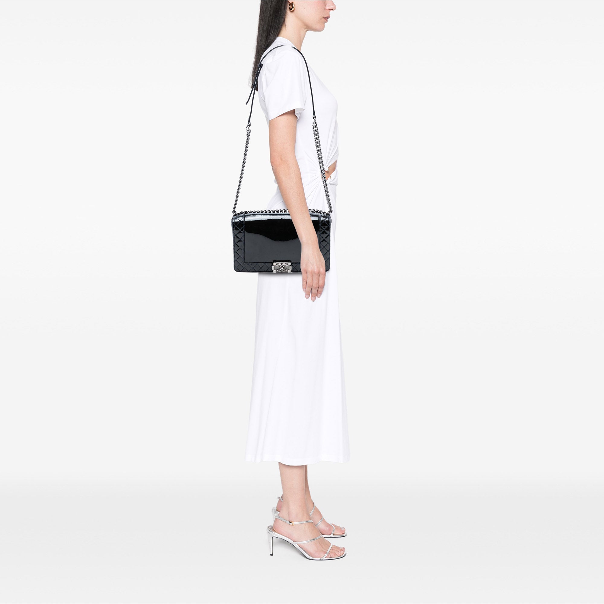 Chanel Medium Patent Boy Reverso Flap - image 7