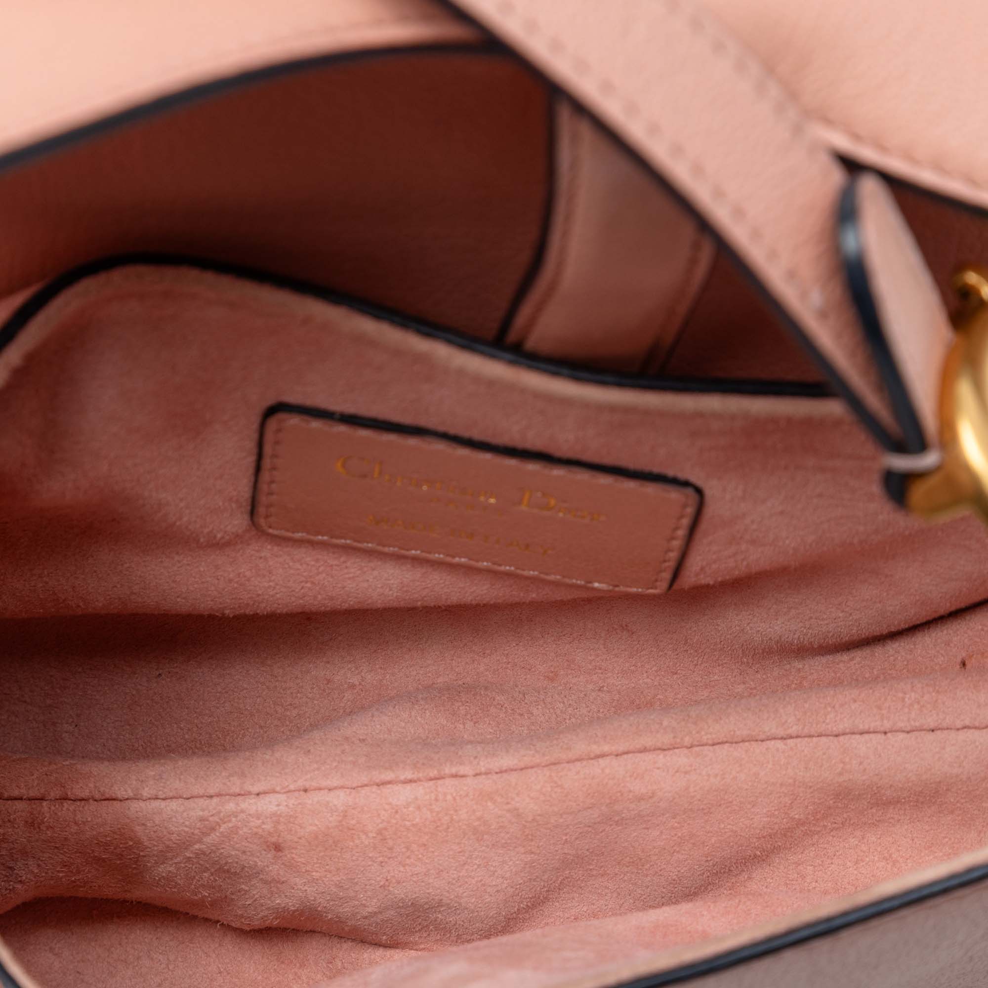 Dior Mini Goatskin Saddle Bag - image 4