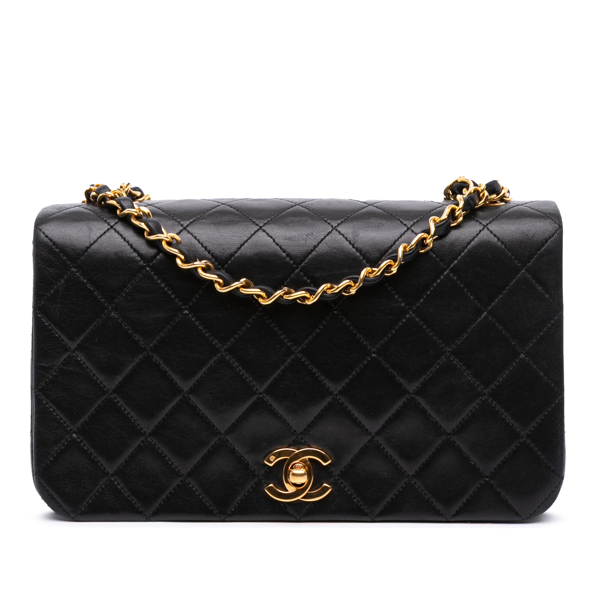 Chanel CC Quilted Lambskin Full Single Flap - image 1