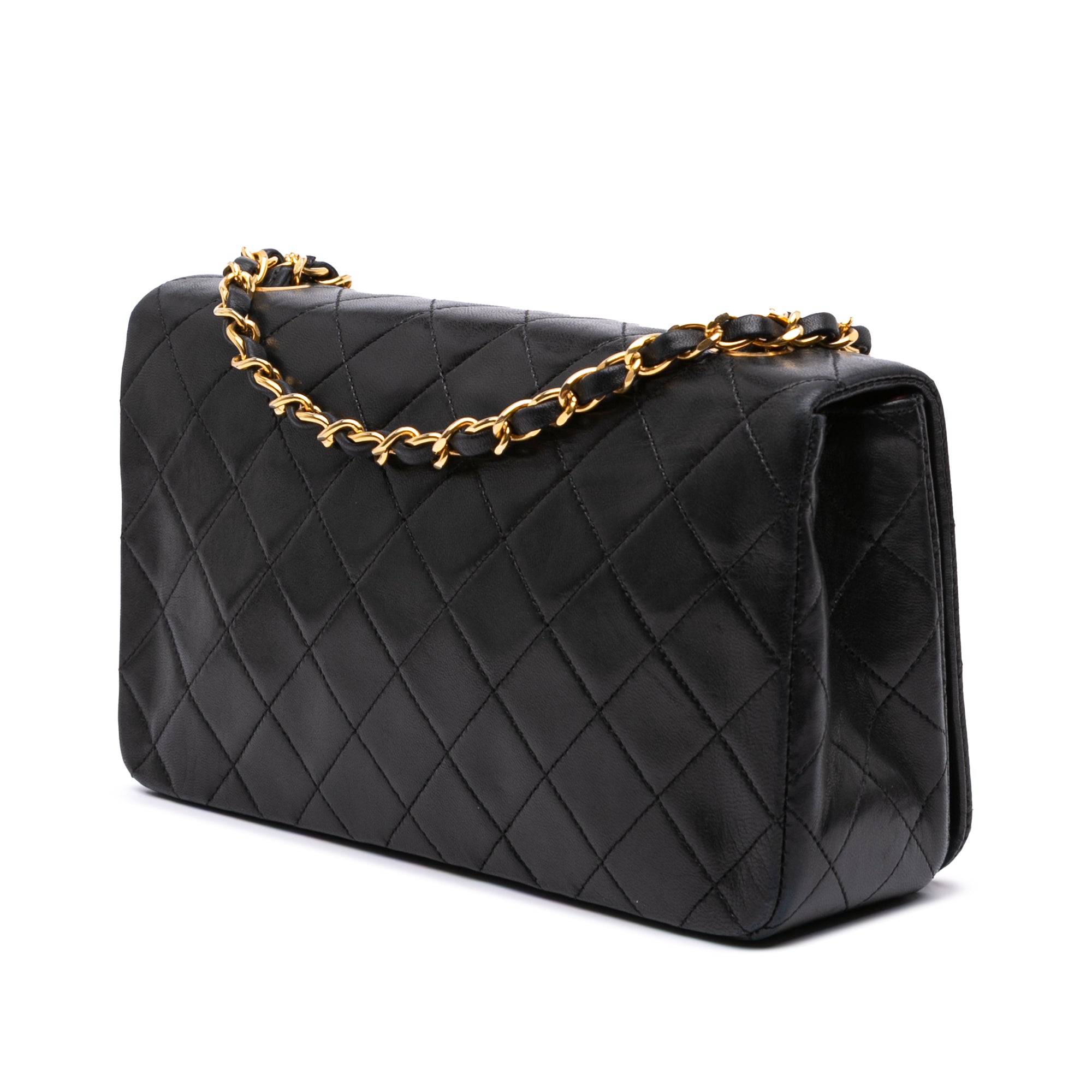 Chanel CC Quilted Lambskin Full Single Flap - image 2