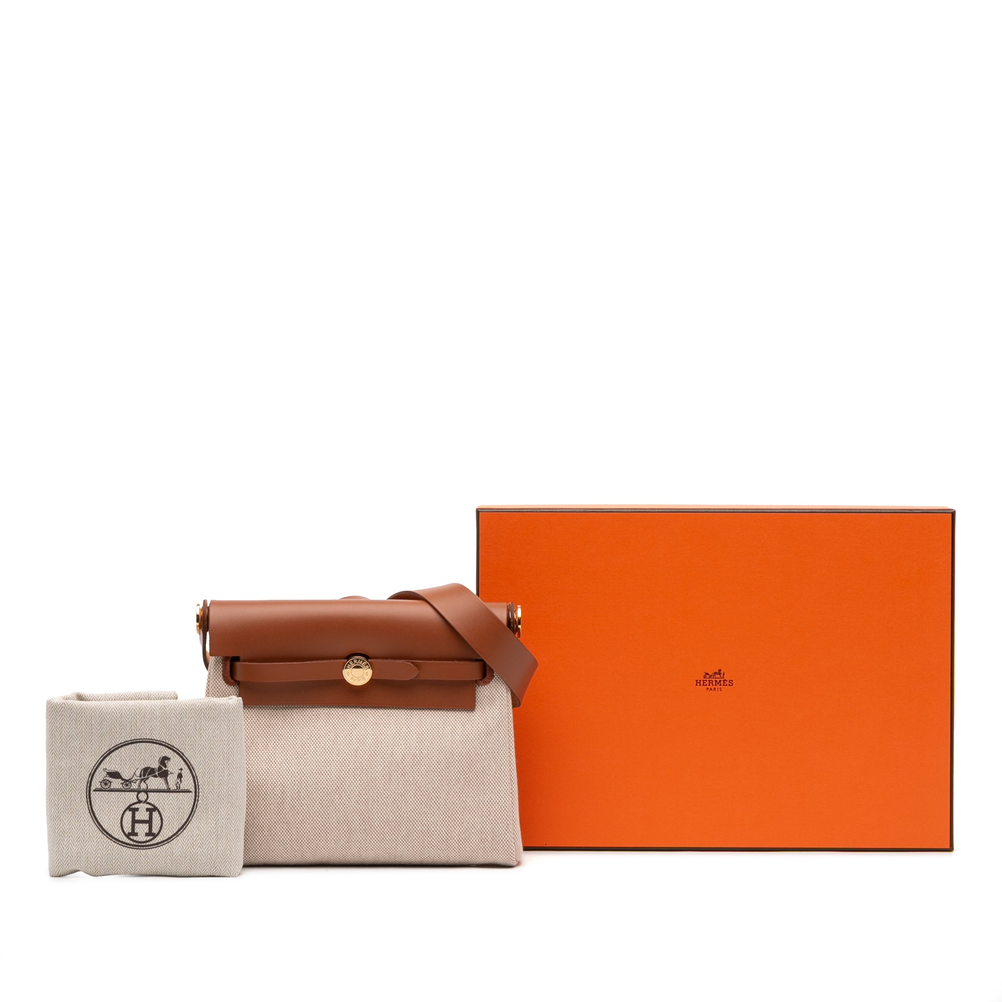 Hermès Military Toile and Vache Hunter Herbag Zip 20 - image 11