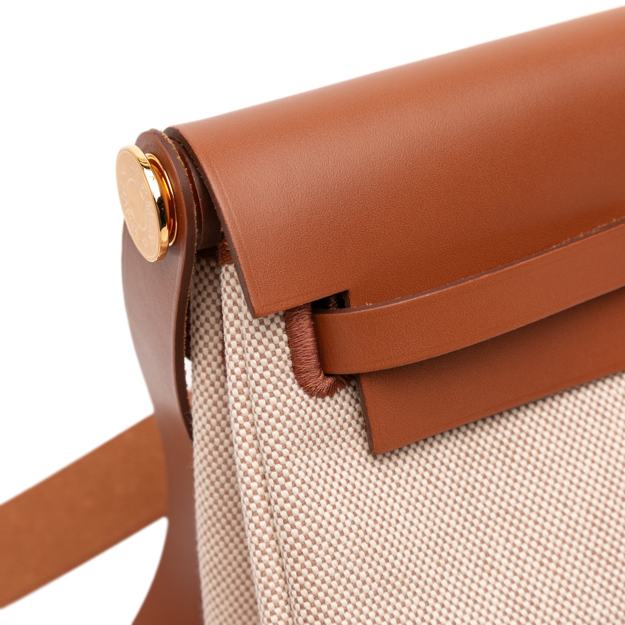 Hermès Military Toile and Vache Hunter Herbag Zip 20 - image 8
