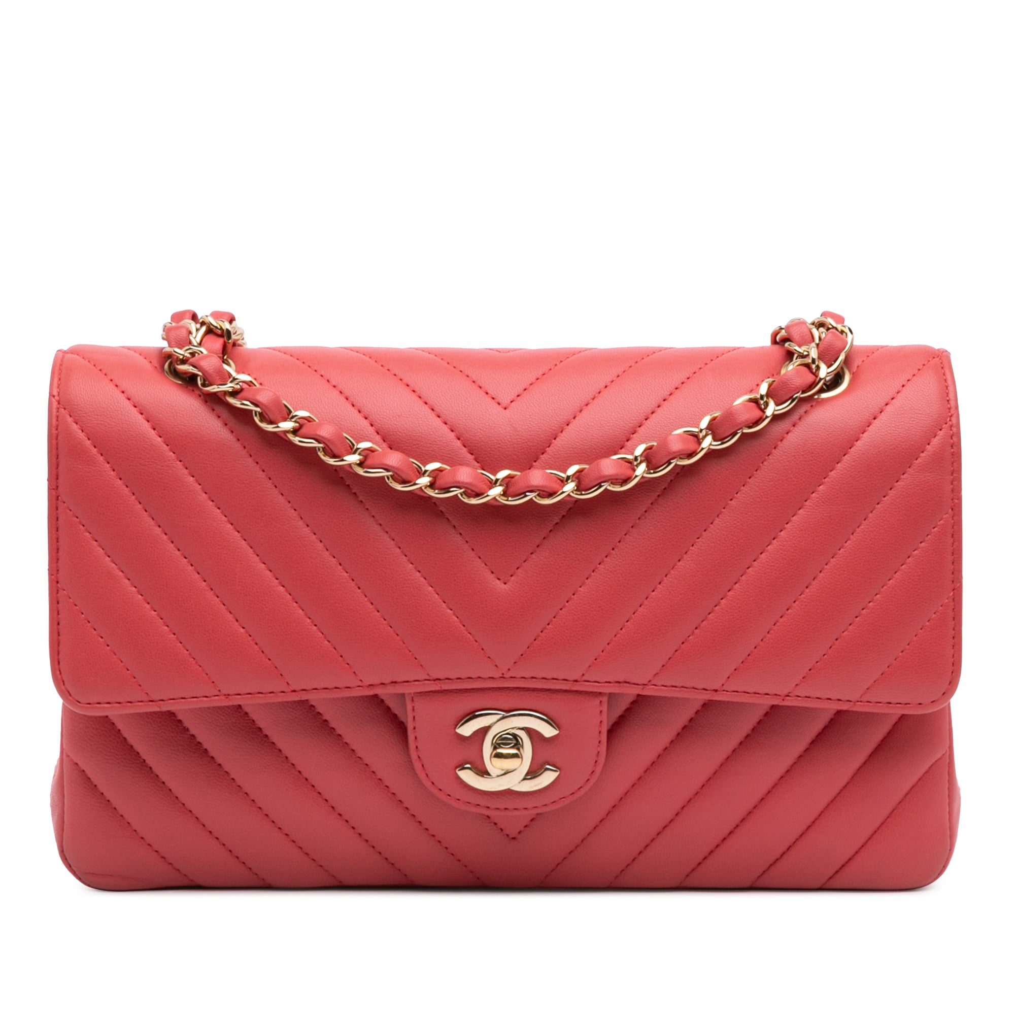 Chanel Medium Classic Chevron Lambskin Double Flap - image 1