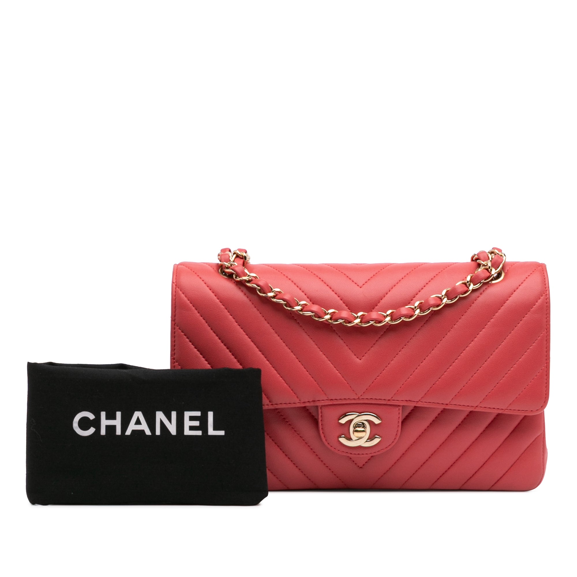 Chanel Medium Classic Chevron Lambskin Double Flap - image 11