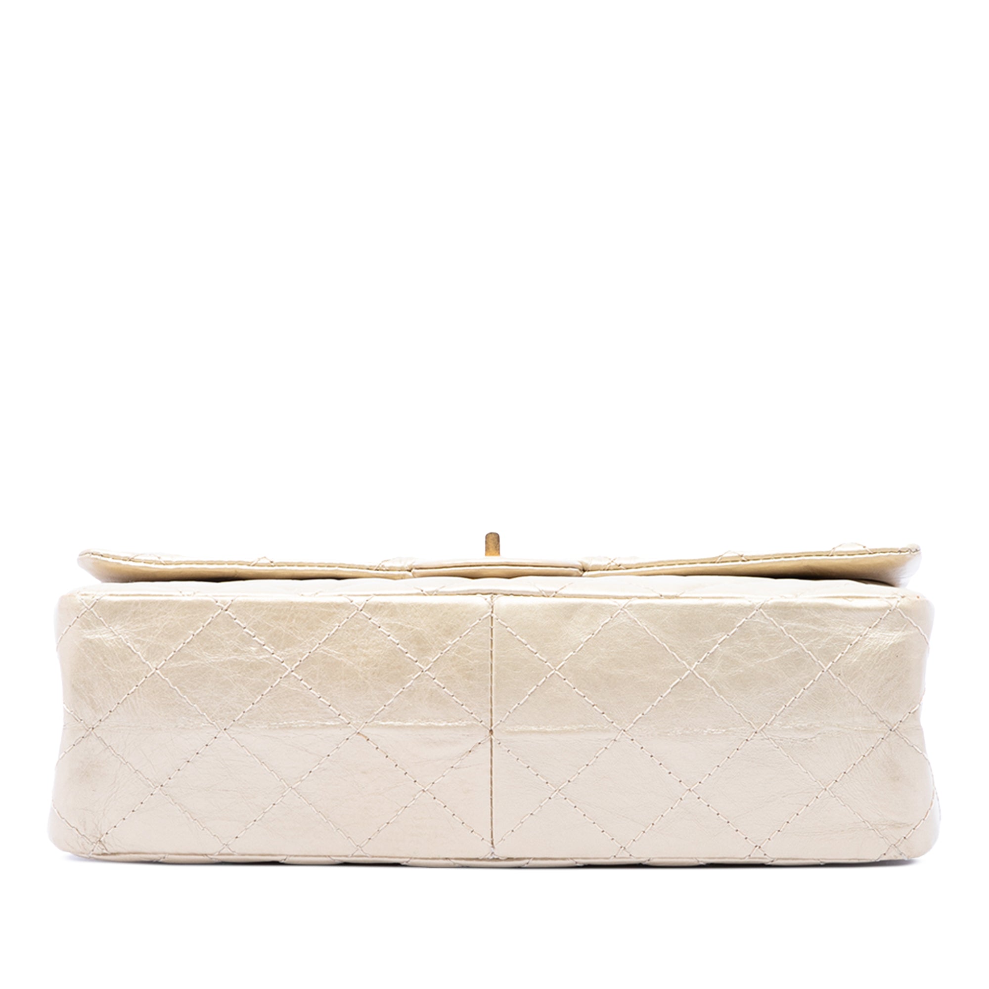 Chanel Quilted Metallic Aged Calfskin Reissue 2.55 Double Flap 226 - image 3