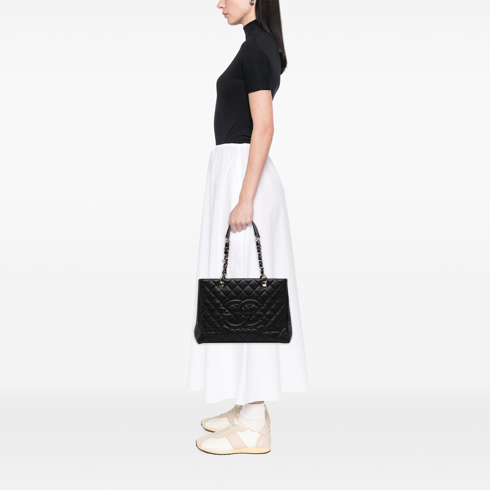 Chanel Caviar Grand Shopping Tote - image 6