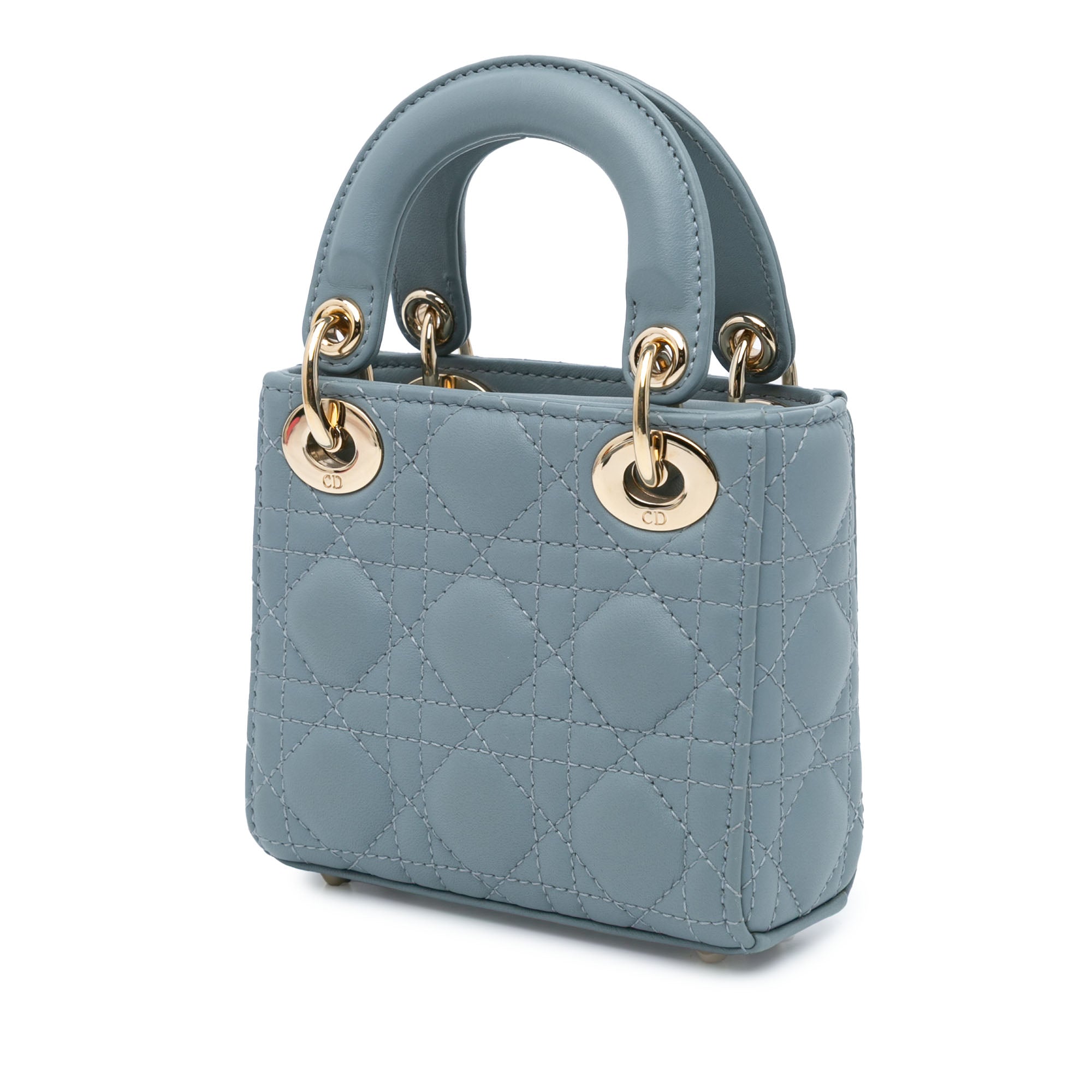 Dior Micro Lambskin Cannage Lady Dior - image 2