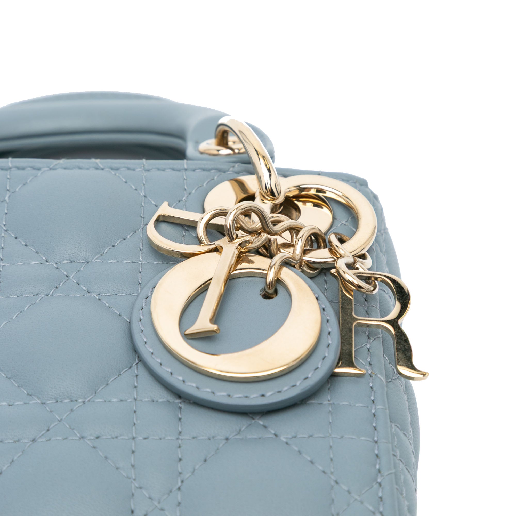 Dior Micro Lambskin Cannage Lady Dior - image 7