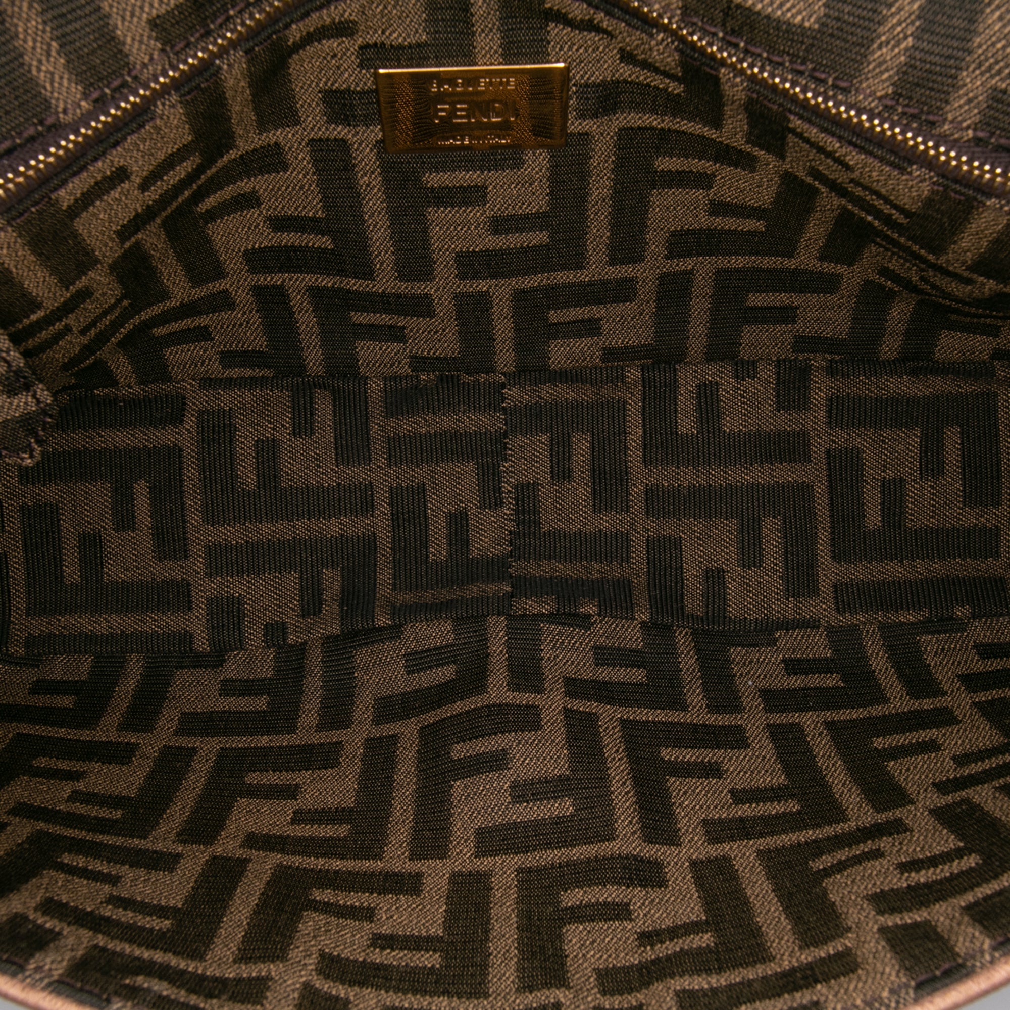 Fendi Zucca Embroidered Canvas Paisley Baguette Satchel - image 4