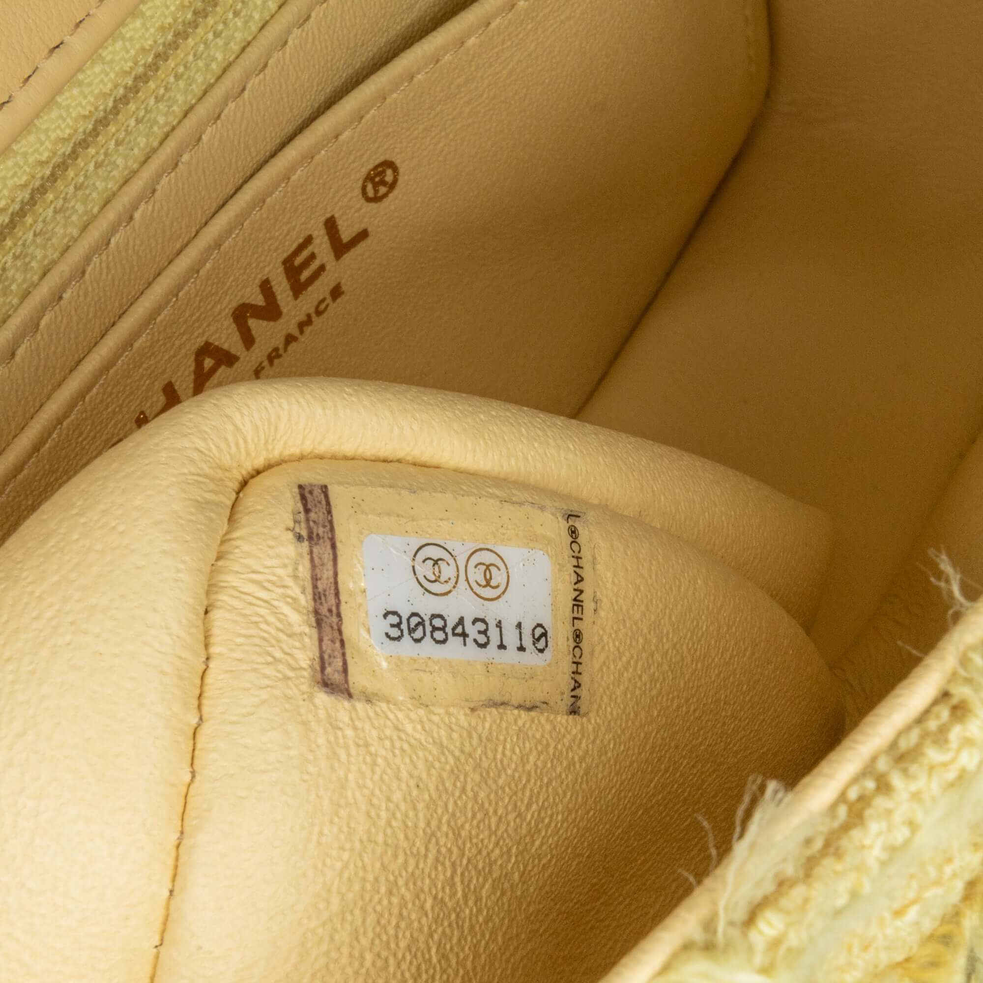 Chanel Mini Rectangular Classic Tweed Fringed Single Flap