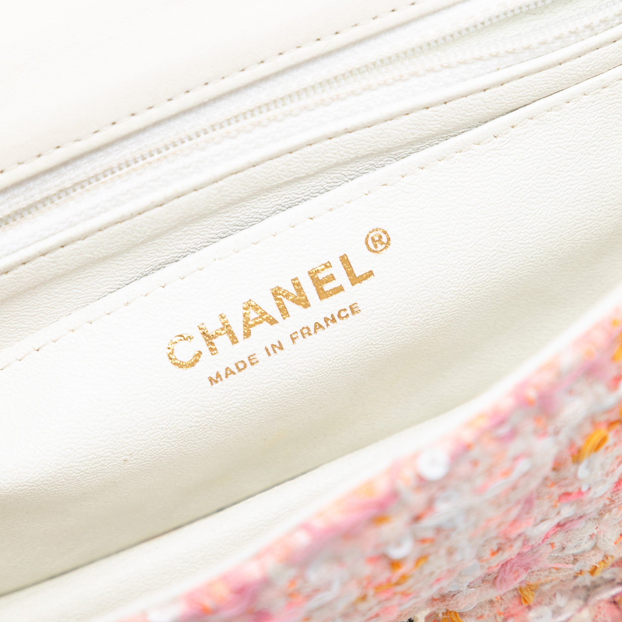 Chanel Mini Rectangular Classic Tweed Sequin Braided Single Flap - image 5