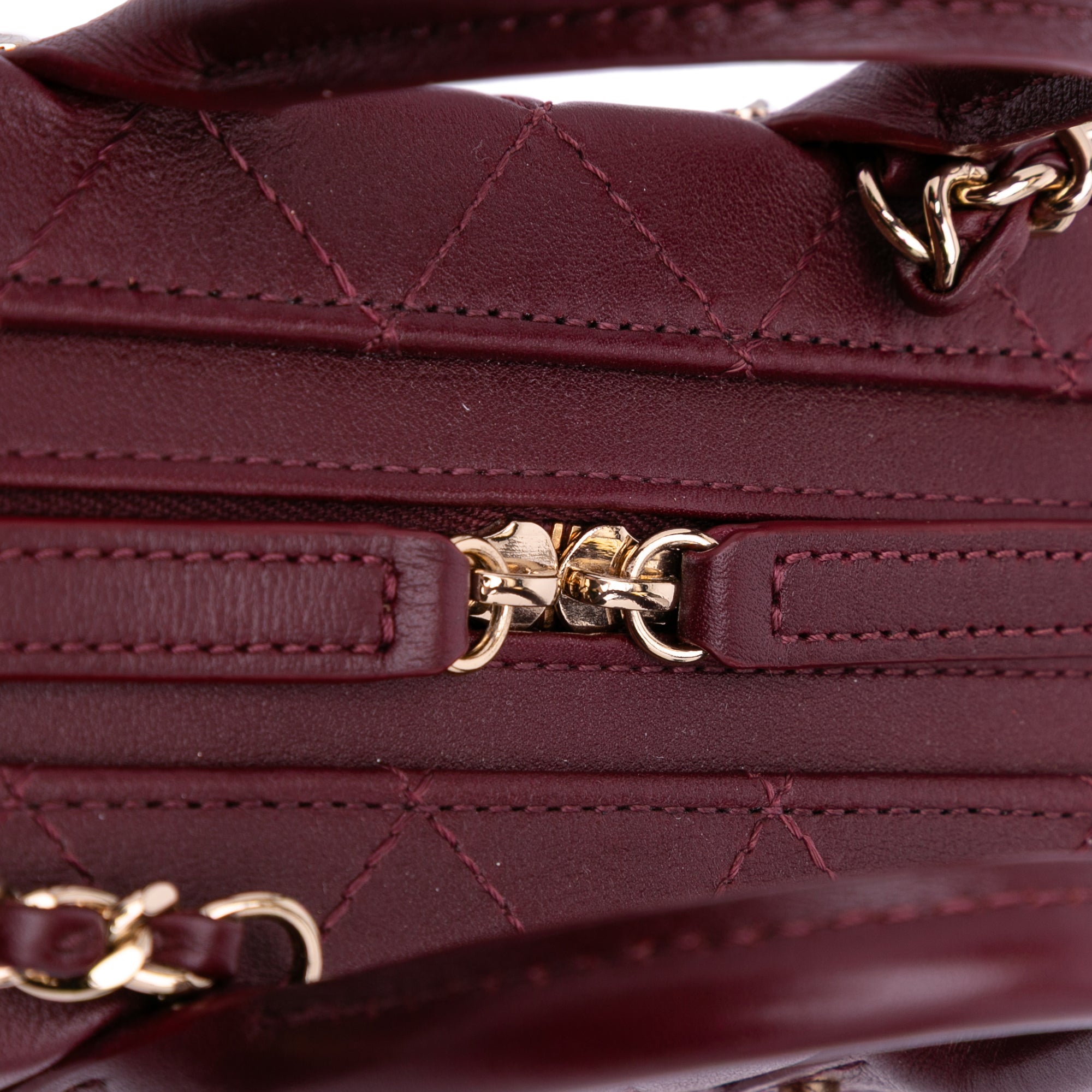 Chanel Small CC Quilted Calfskin Top Handle Convertible Vanity Case - image 7