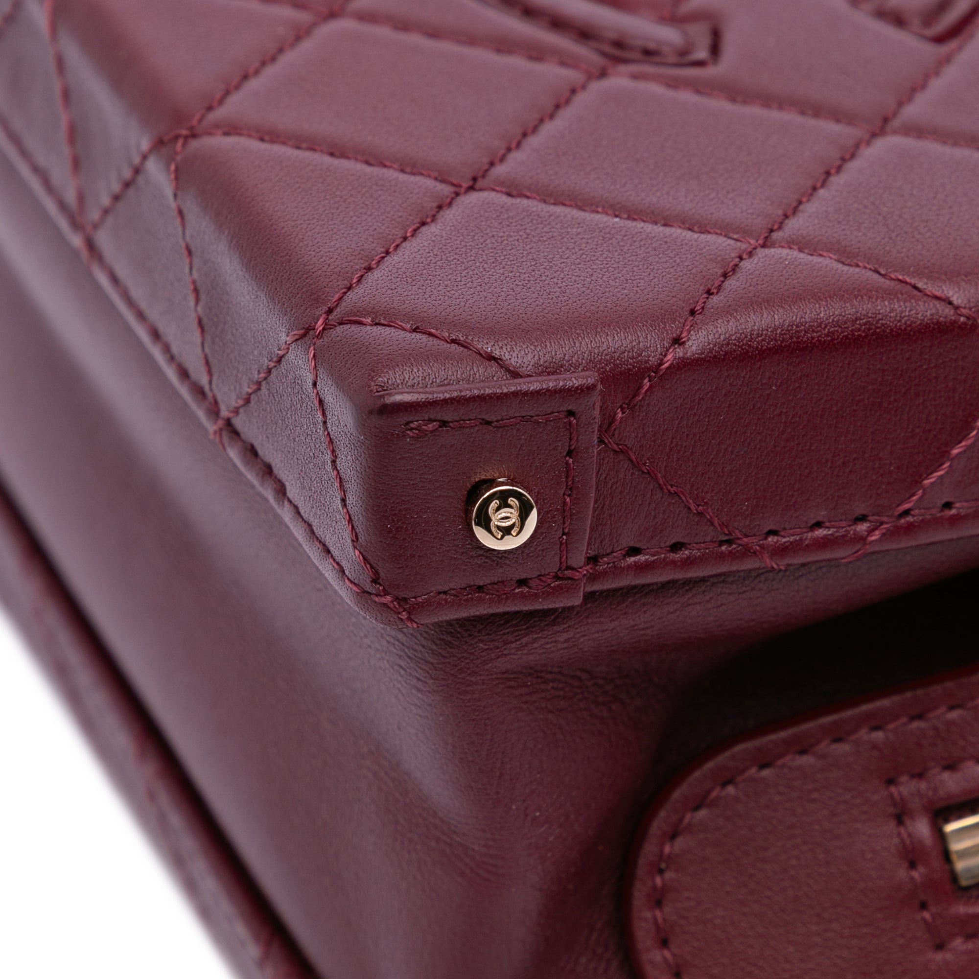 Chanel Small CC Quilted Calfskin Top Handle Convertible Vanity Case - image 8