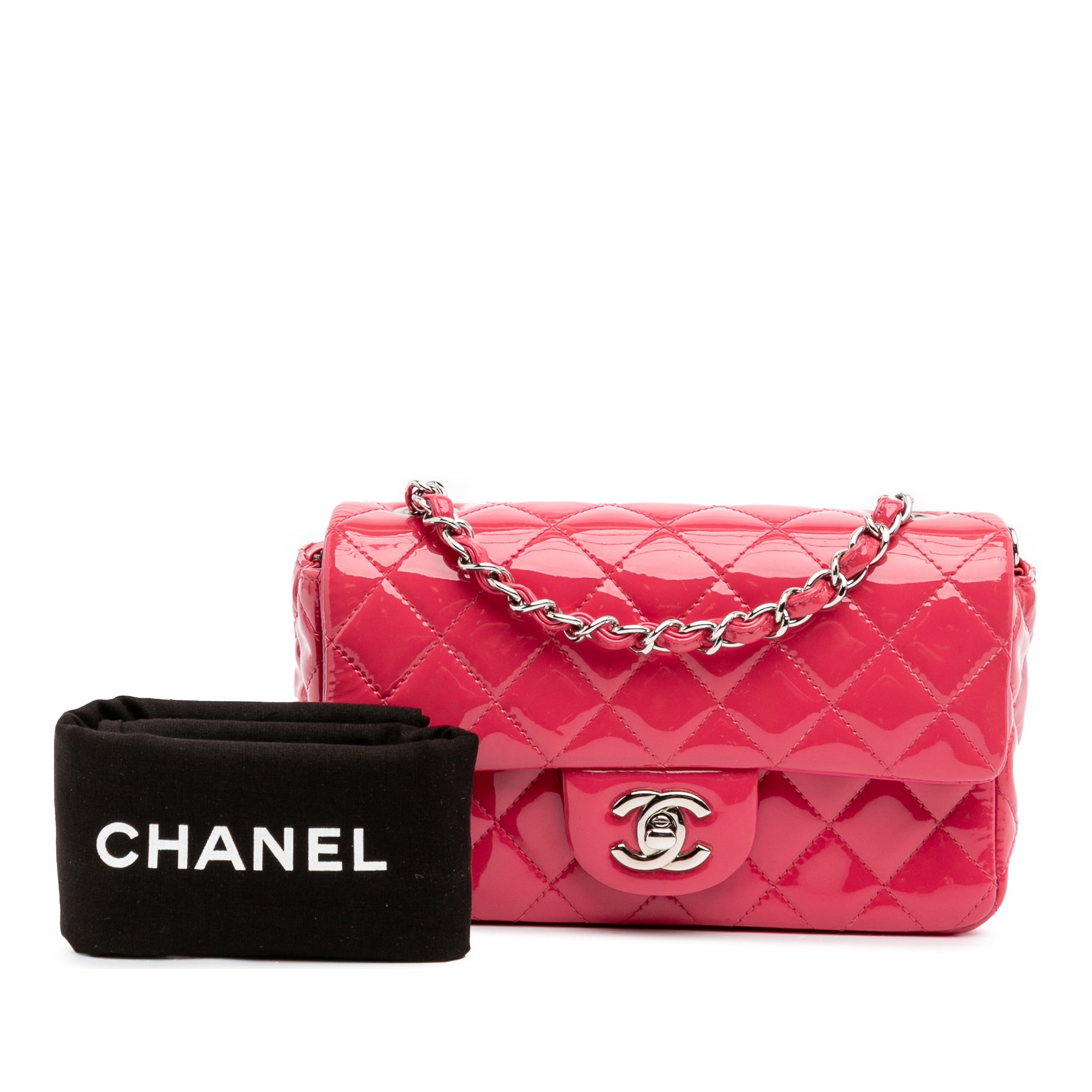 Chanel Mini Rectangular Classic Patent Single Flap - image 12