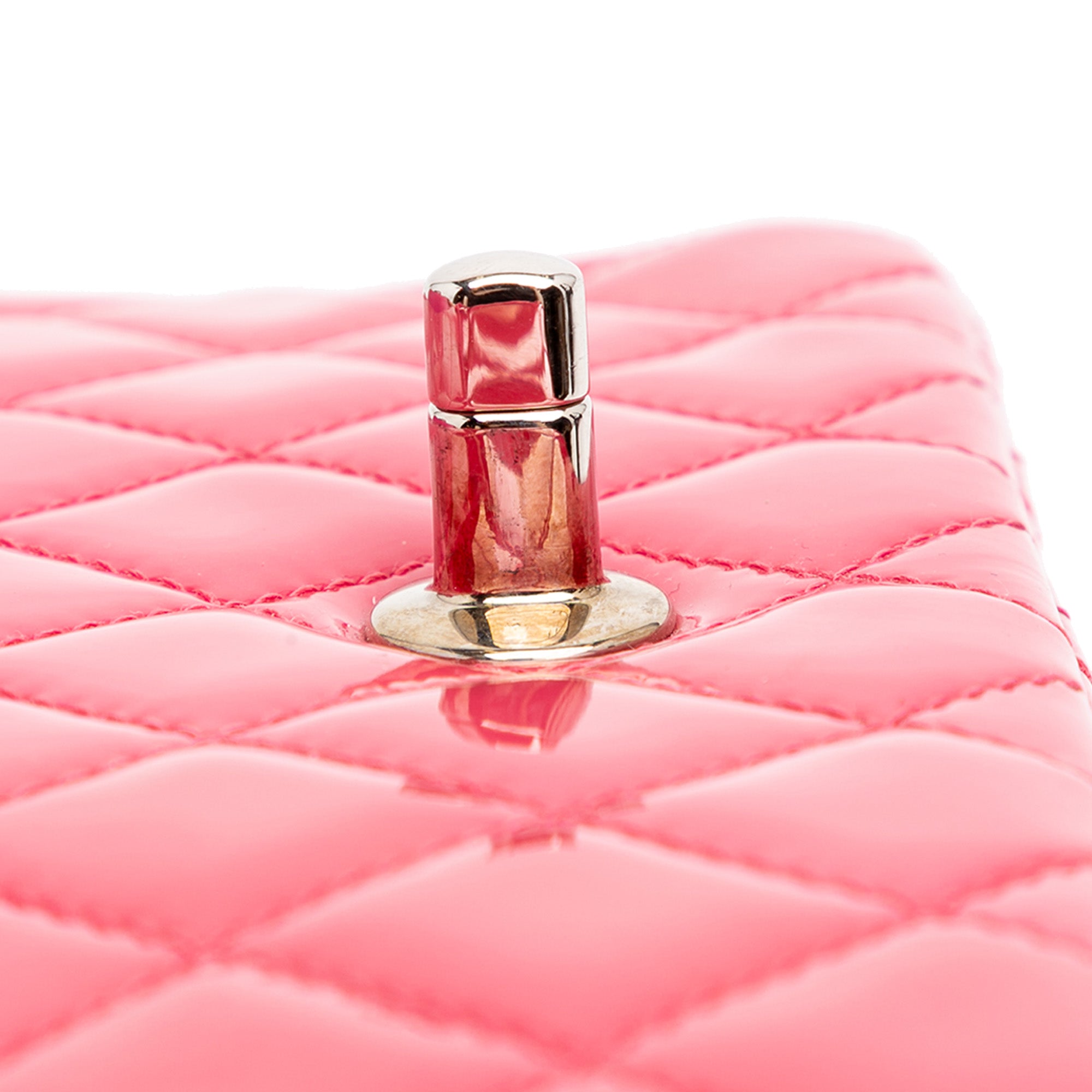 Chanel Mini Rectangular Classic Patent Single Flap - image 8