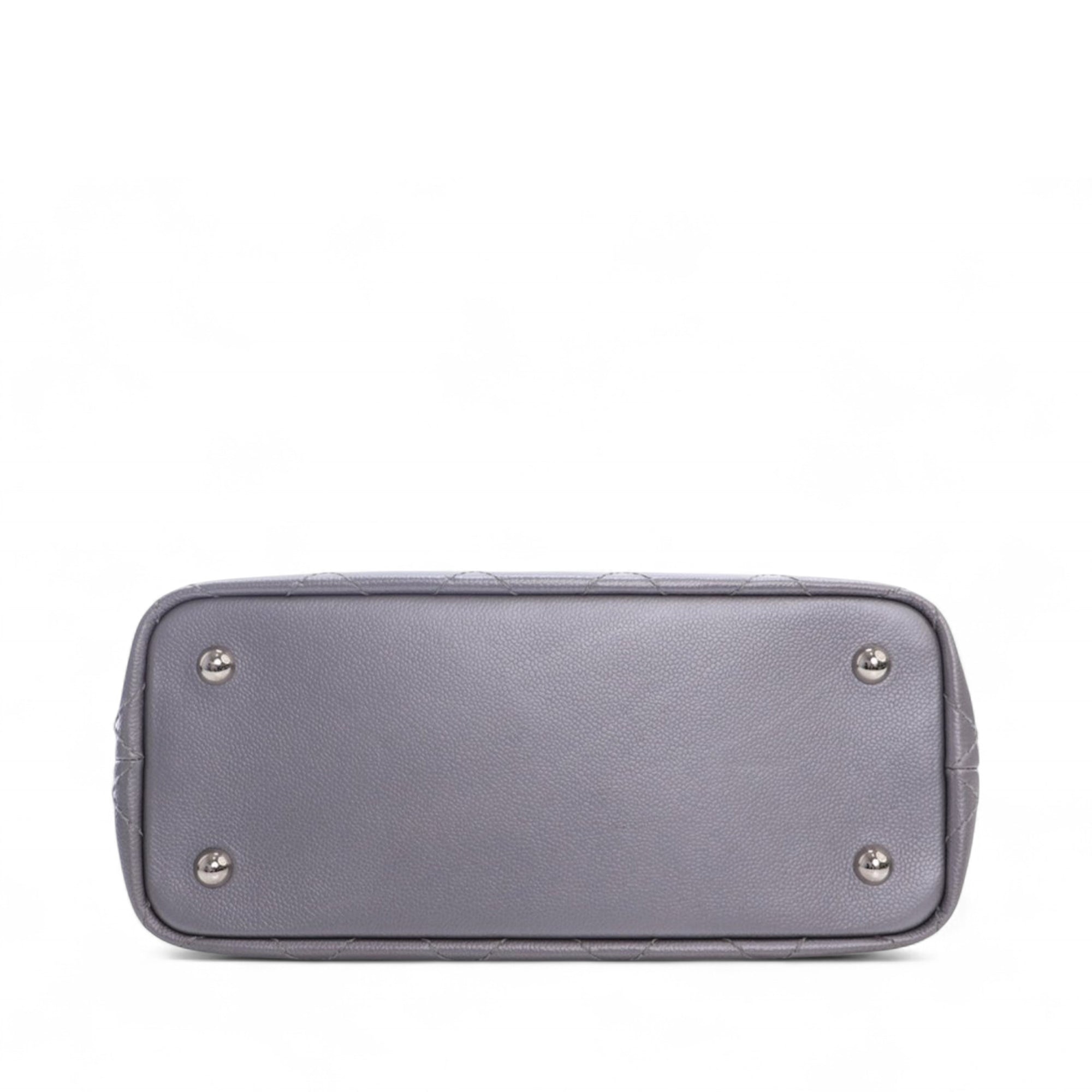 Chanel Large Quilted Metallic Caviar Shopping Fever Tote - image 3