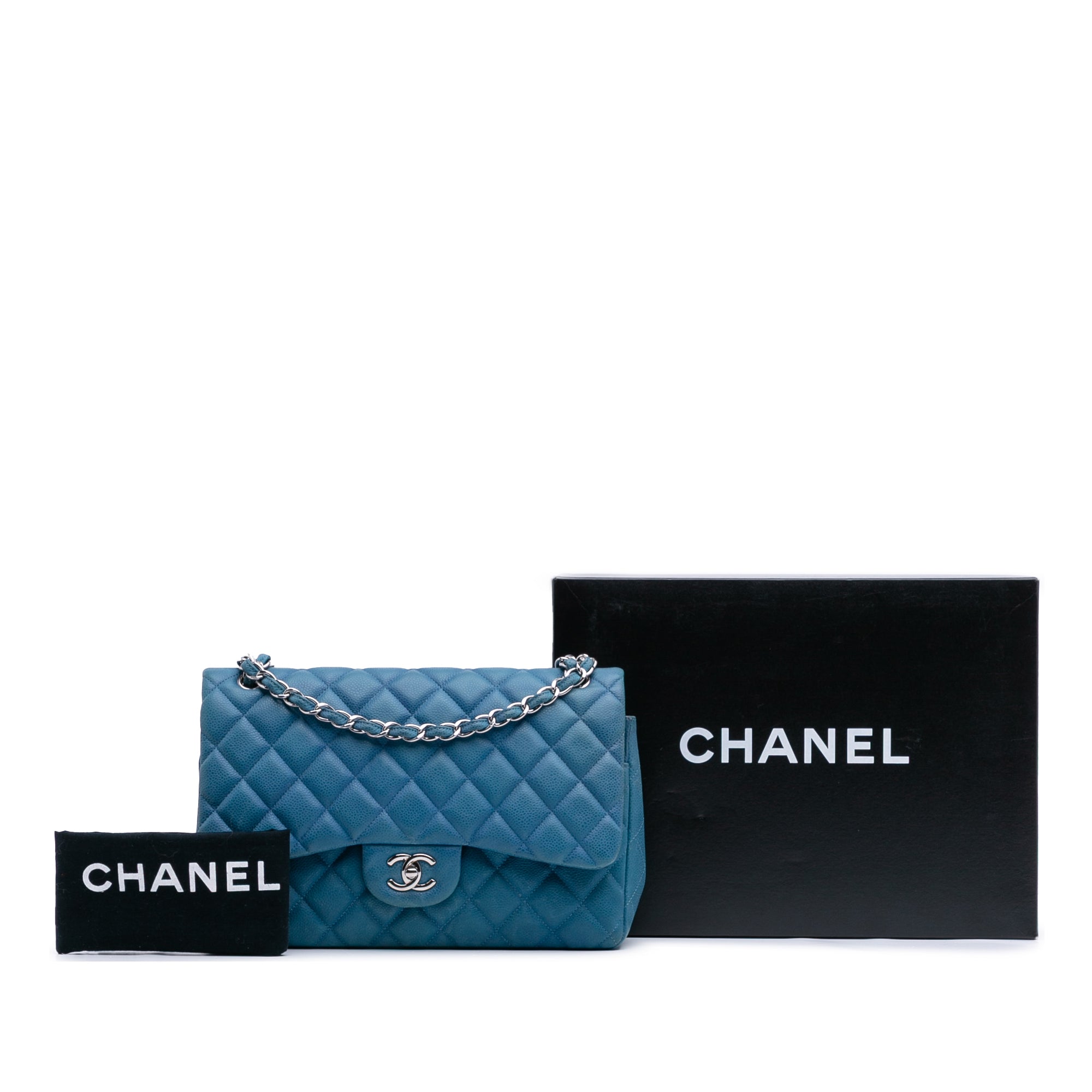 Chanel Jumbo Classic Caviar Double Flap - image 15