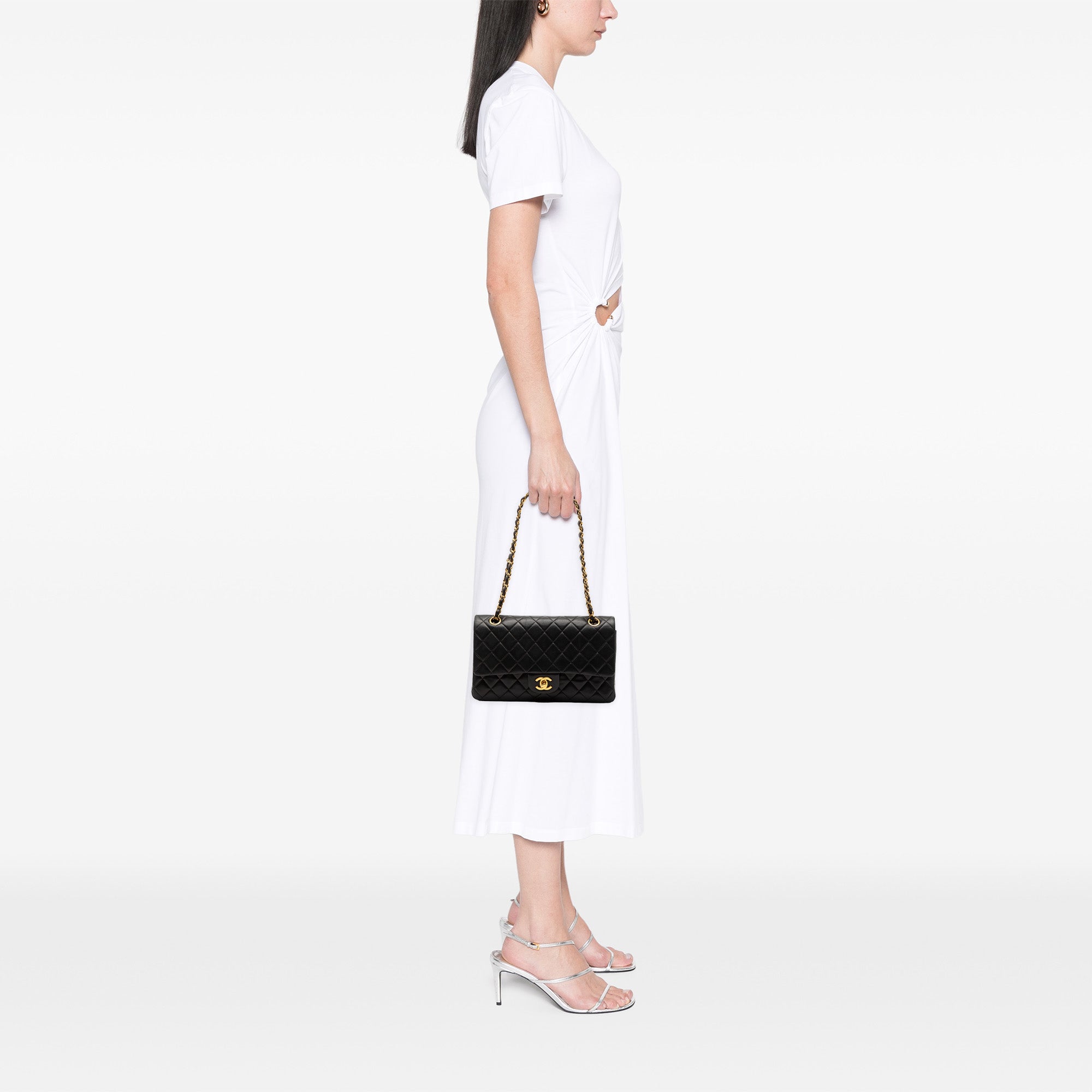 Chanel Medium Classic Lambskin Double Flap - image 7