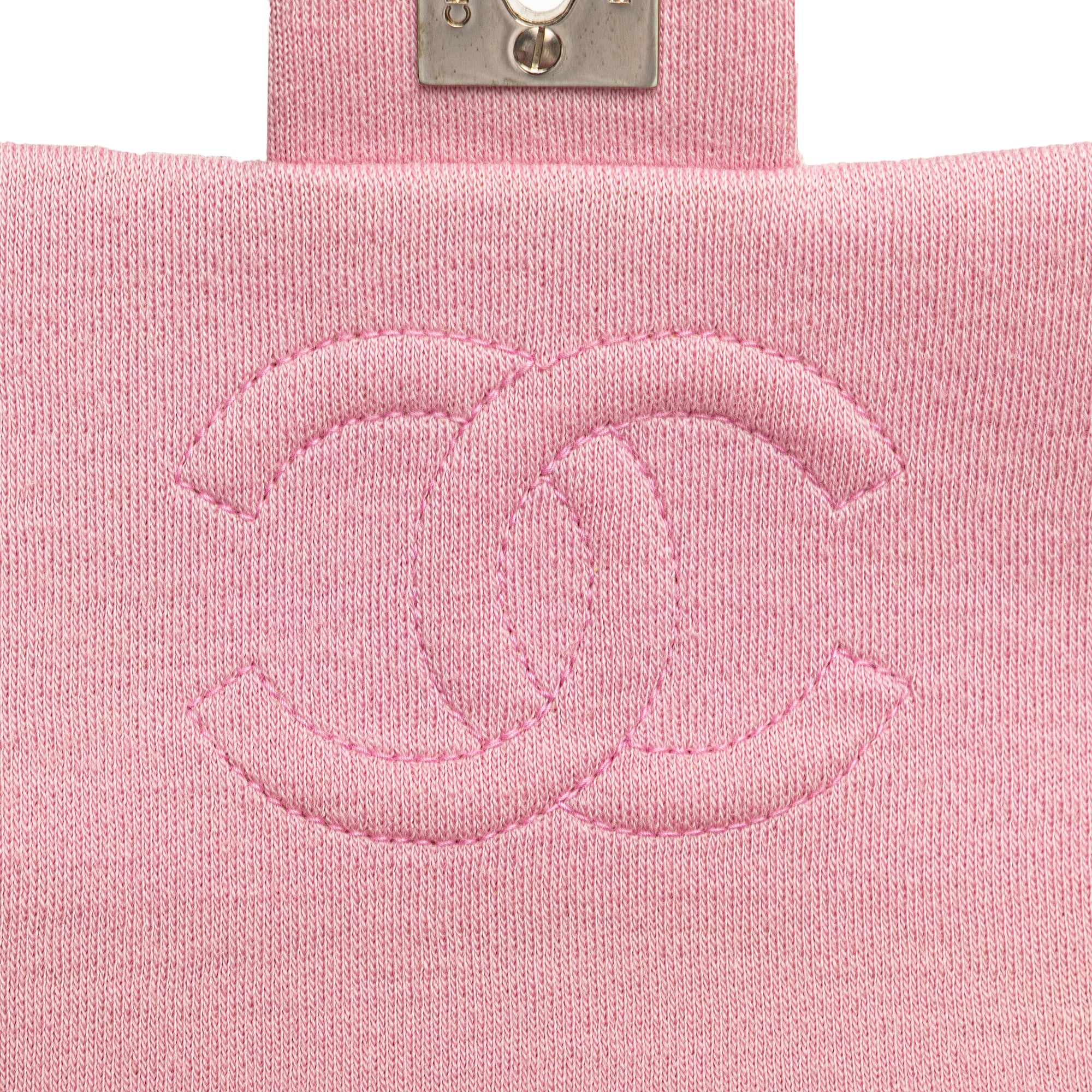 Chanel Mini Square Classic Jersey Single Flap - image 7
