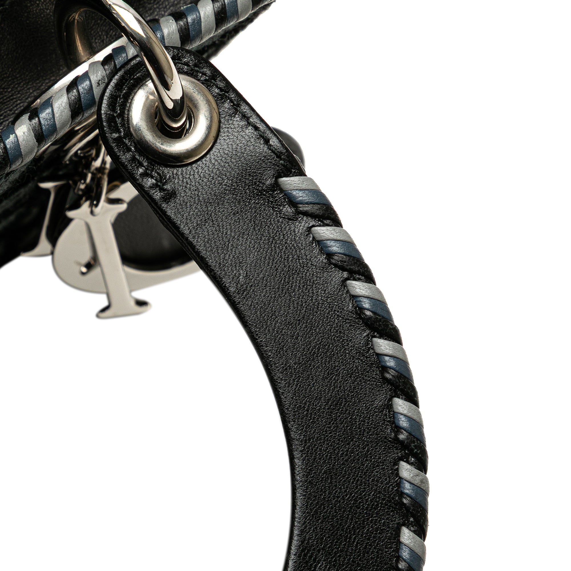 Dior Medium Tweed and Velvet Cannage Whipstitch Lady Dior - image 10