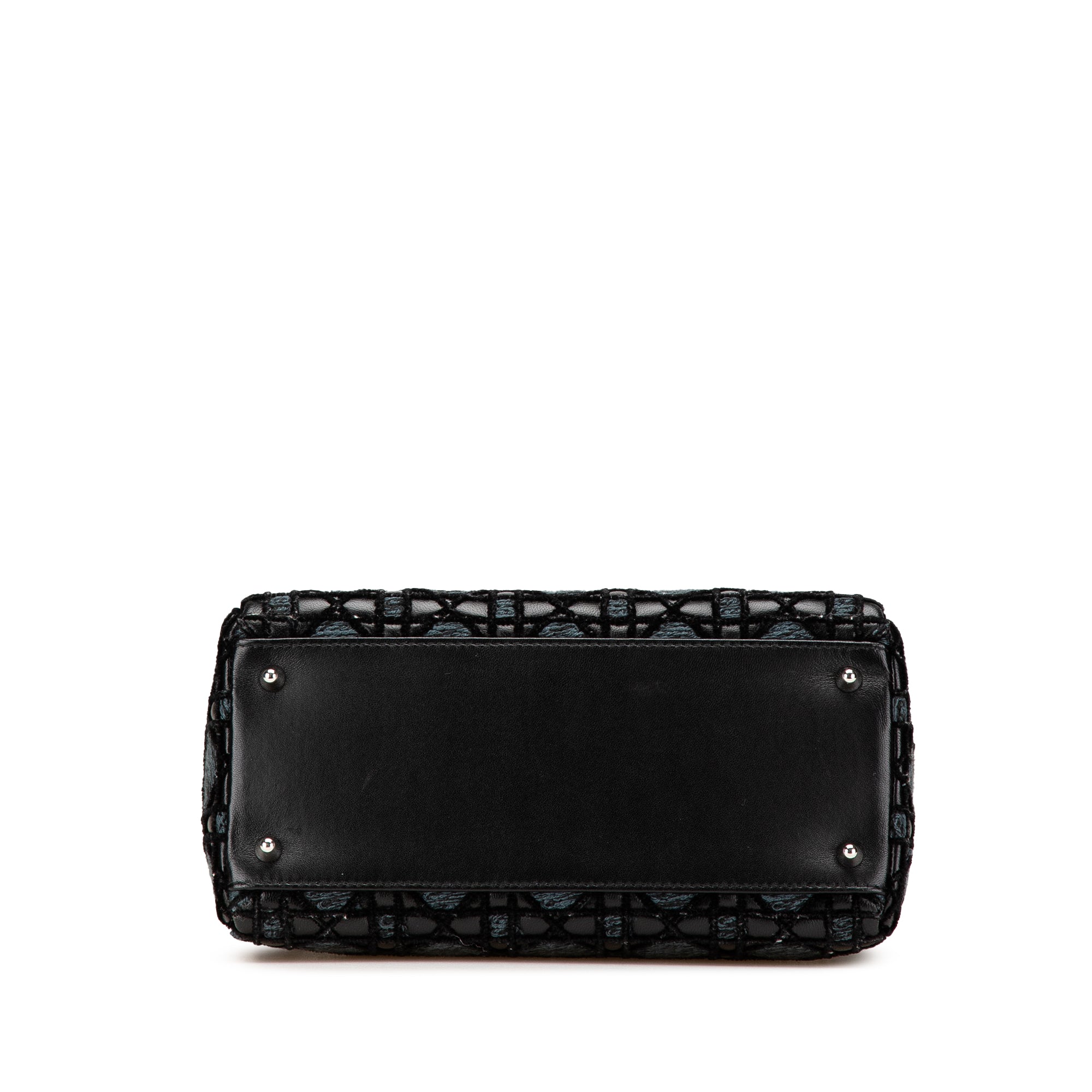 Dior Medium Tweed and Velvet Cannage Whipstitch Lady Dior - image 3