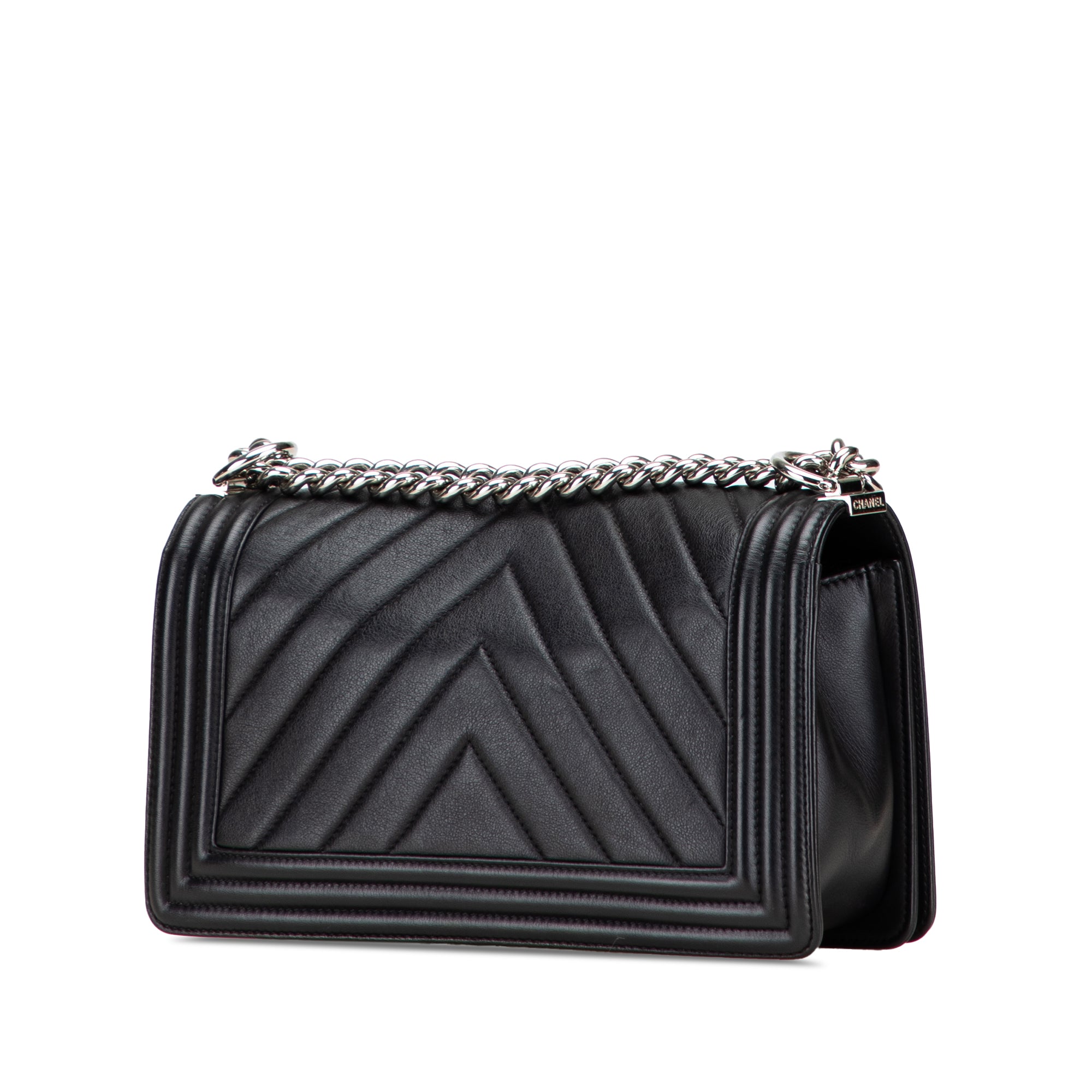 Chanel Old Medium Chevron Caviar Boy Flap - image 2