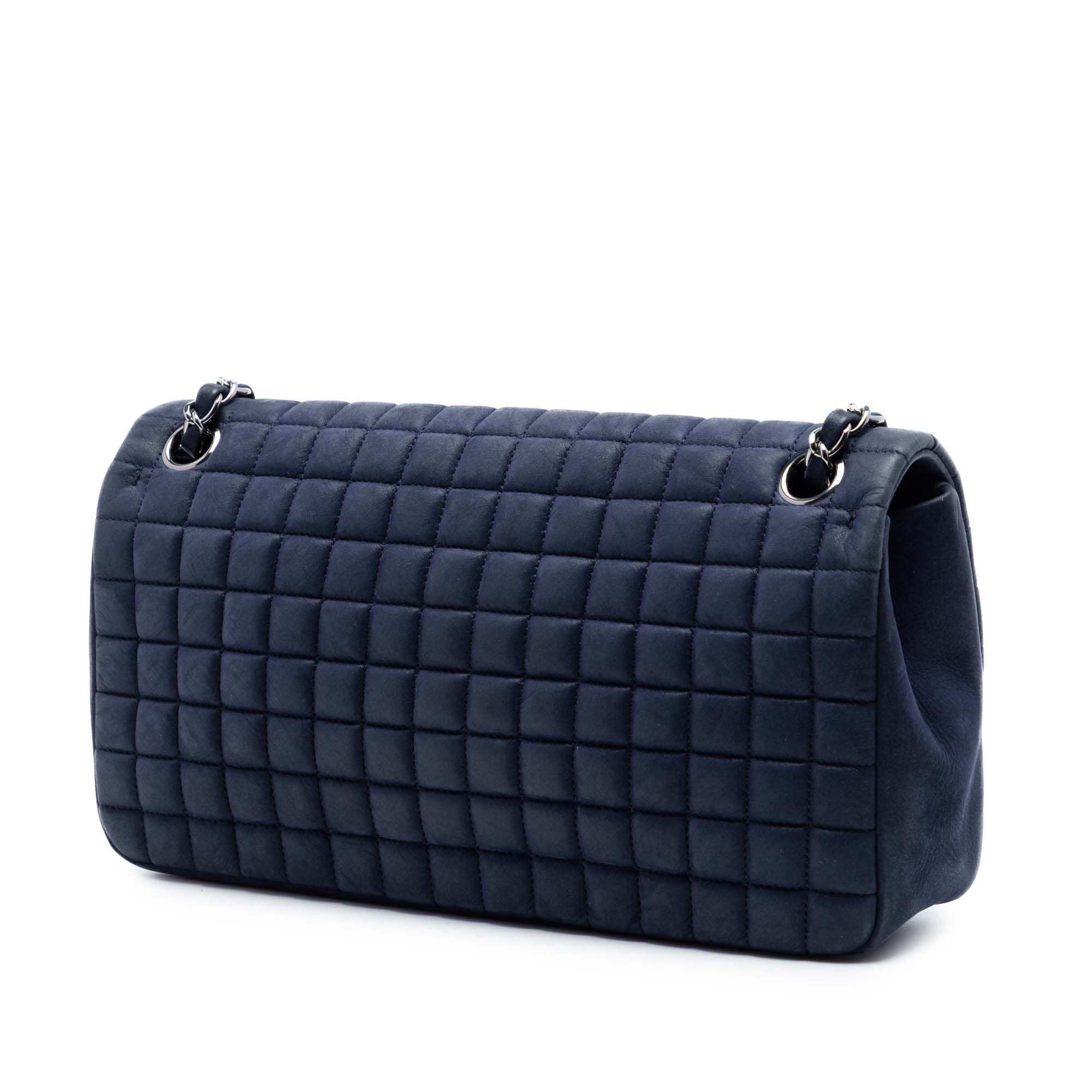Chanel Chocolate Bar Iridescent Calfskin Bubble Flap - image 2