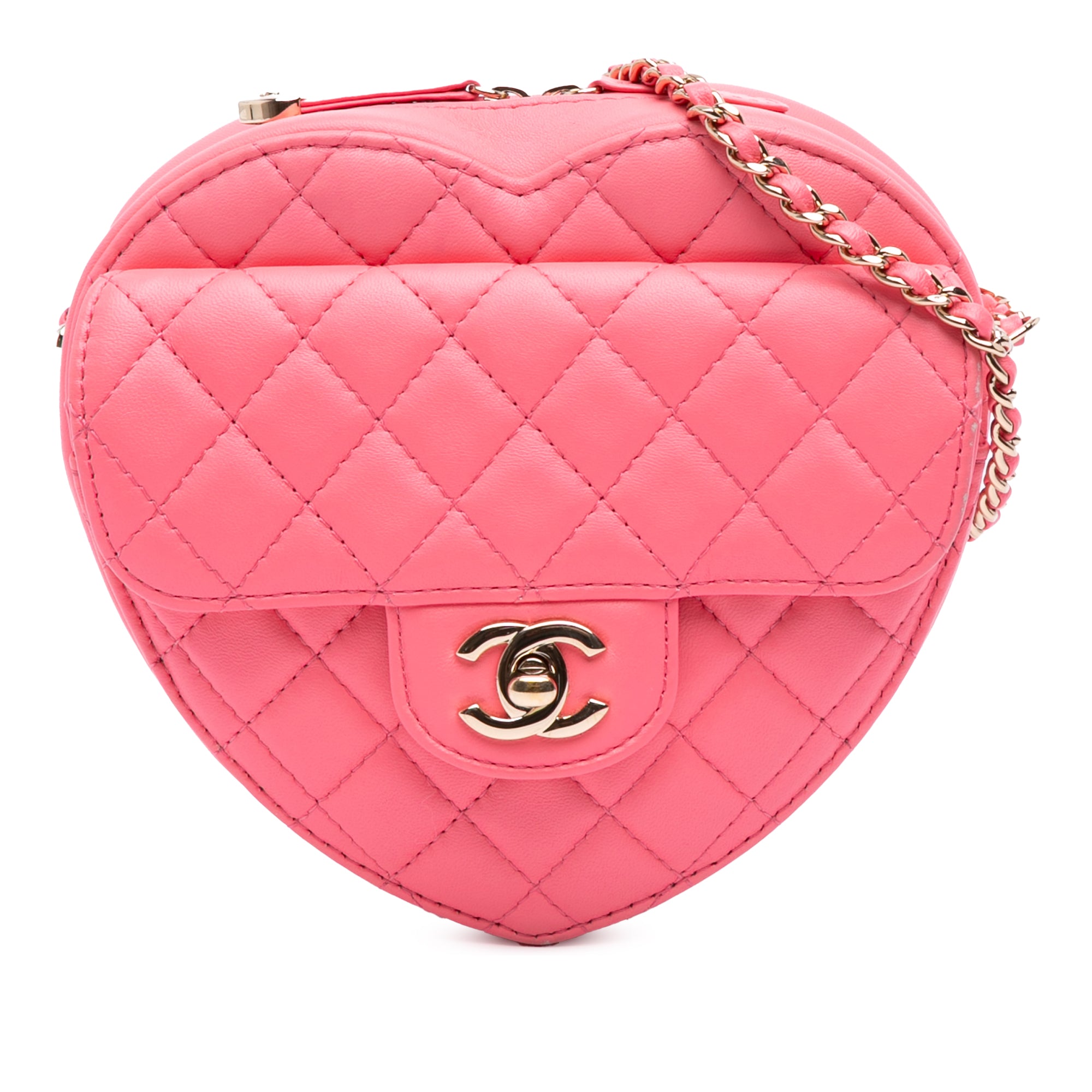 Chanel Lambskin CC in Love Heart Crossbody - image 1